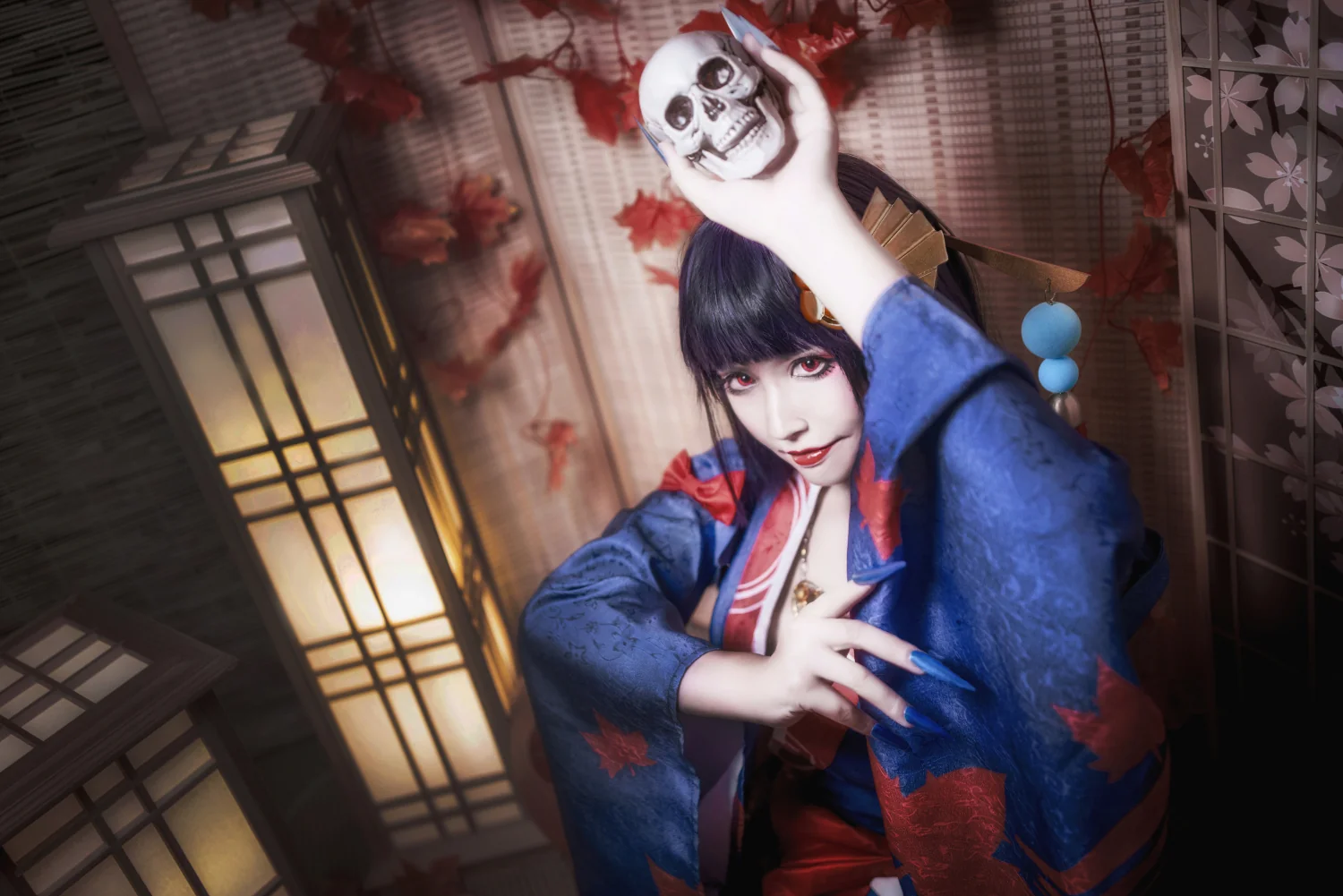 阴阳师 鬼女红叶未觉醒COS写真