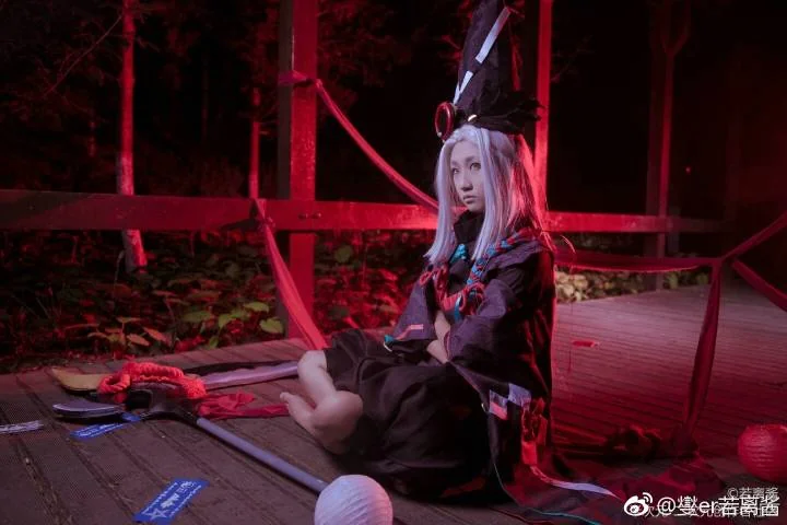 【阴阳师】黑童子COS写真.无常勾魂