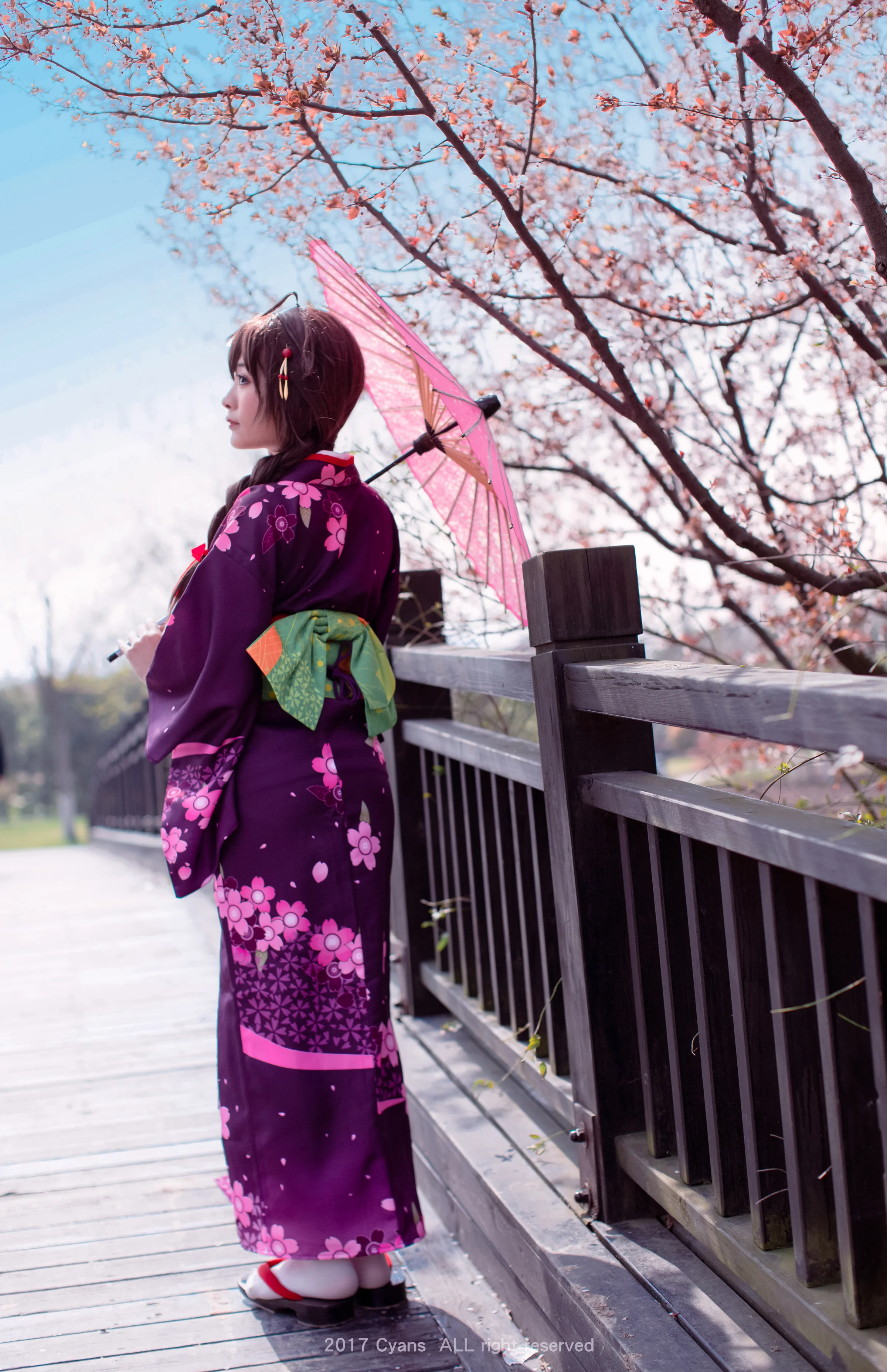 舰娘时雨和服COS写真