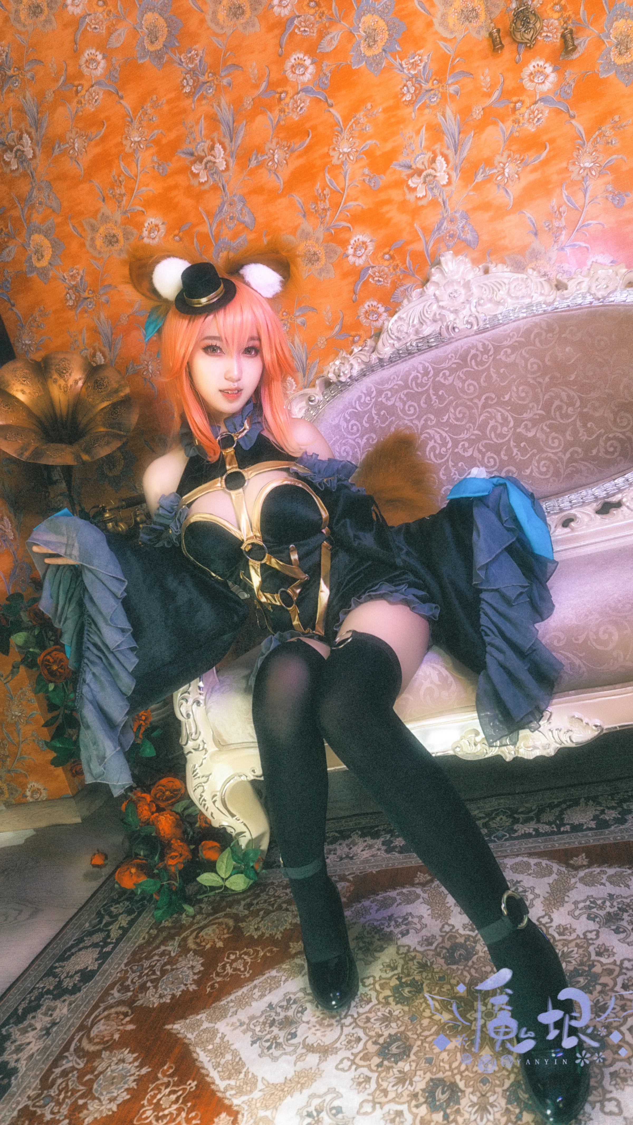 玉藻前漆黑魔术师COS写真