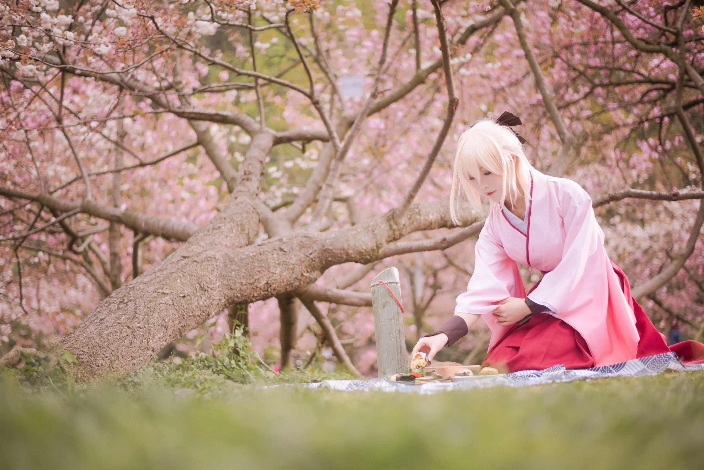 Fate/GrandOrder 冲田总司COS写真