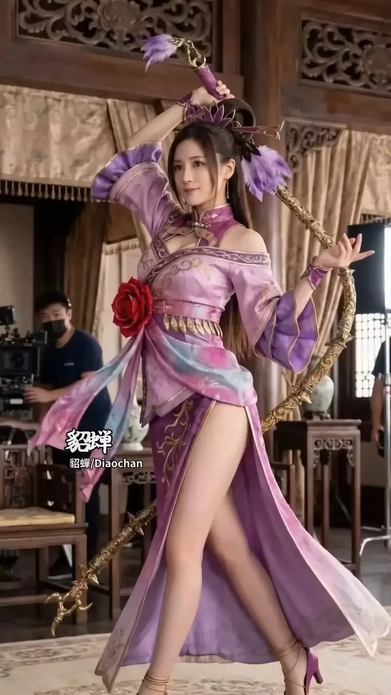 AI生成的《真三國無雙》真人版拍攝現場 這種顏值組合恐怕也只能靠AI實現了｜高清图片集