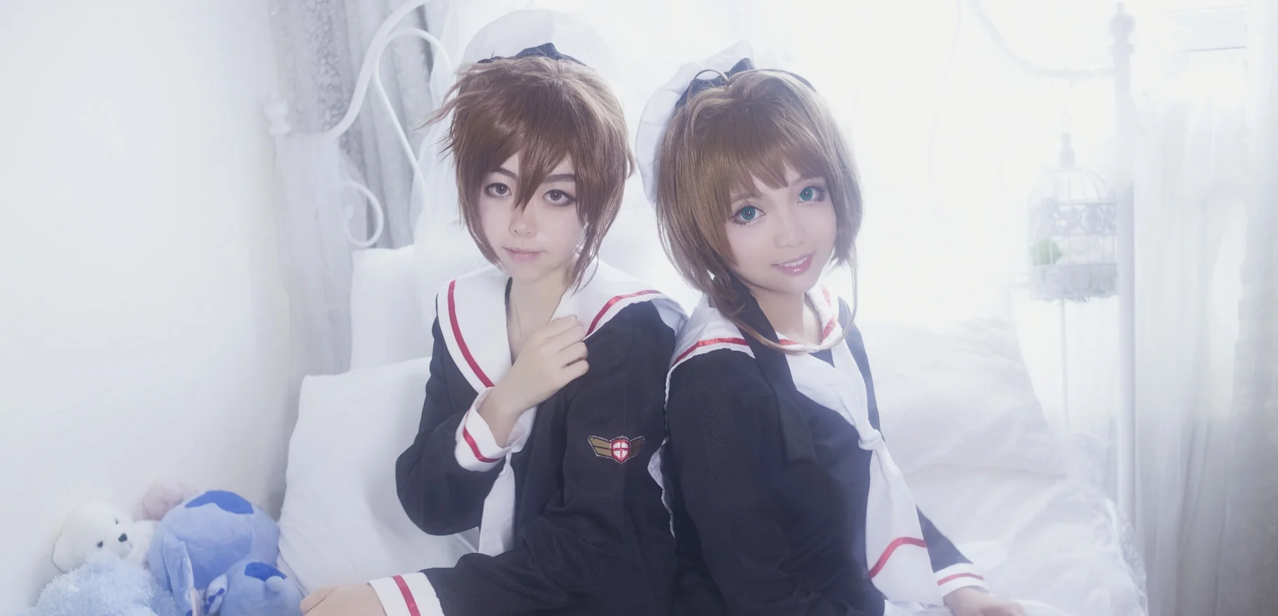 魔卡少女樱 小樱&小狼COS写真