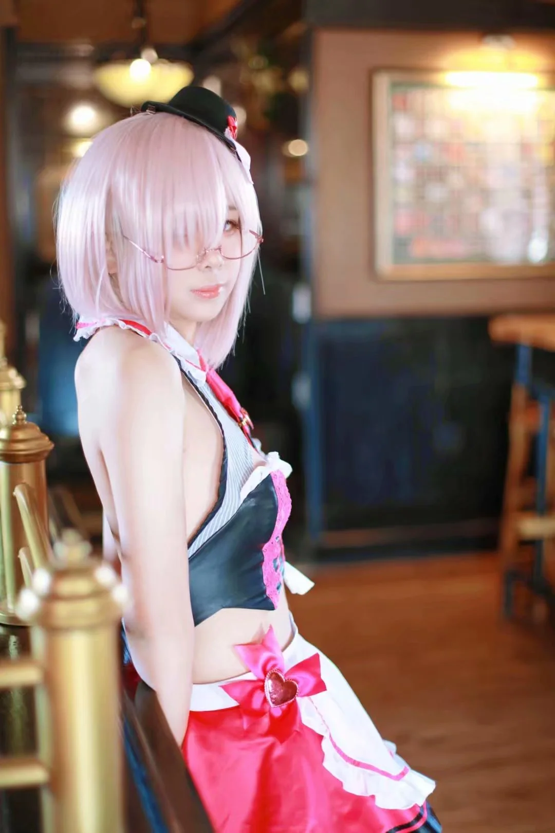 Fate/GrandOrder 玛修 情人节女仆COS写真