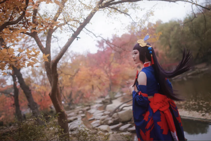 阴阳师 鬼女红叶未觉醒COS写真