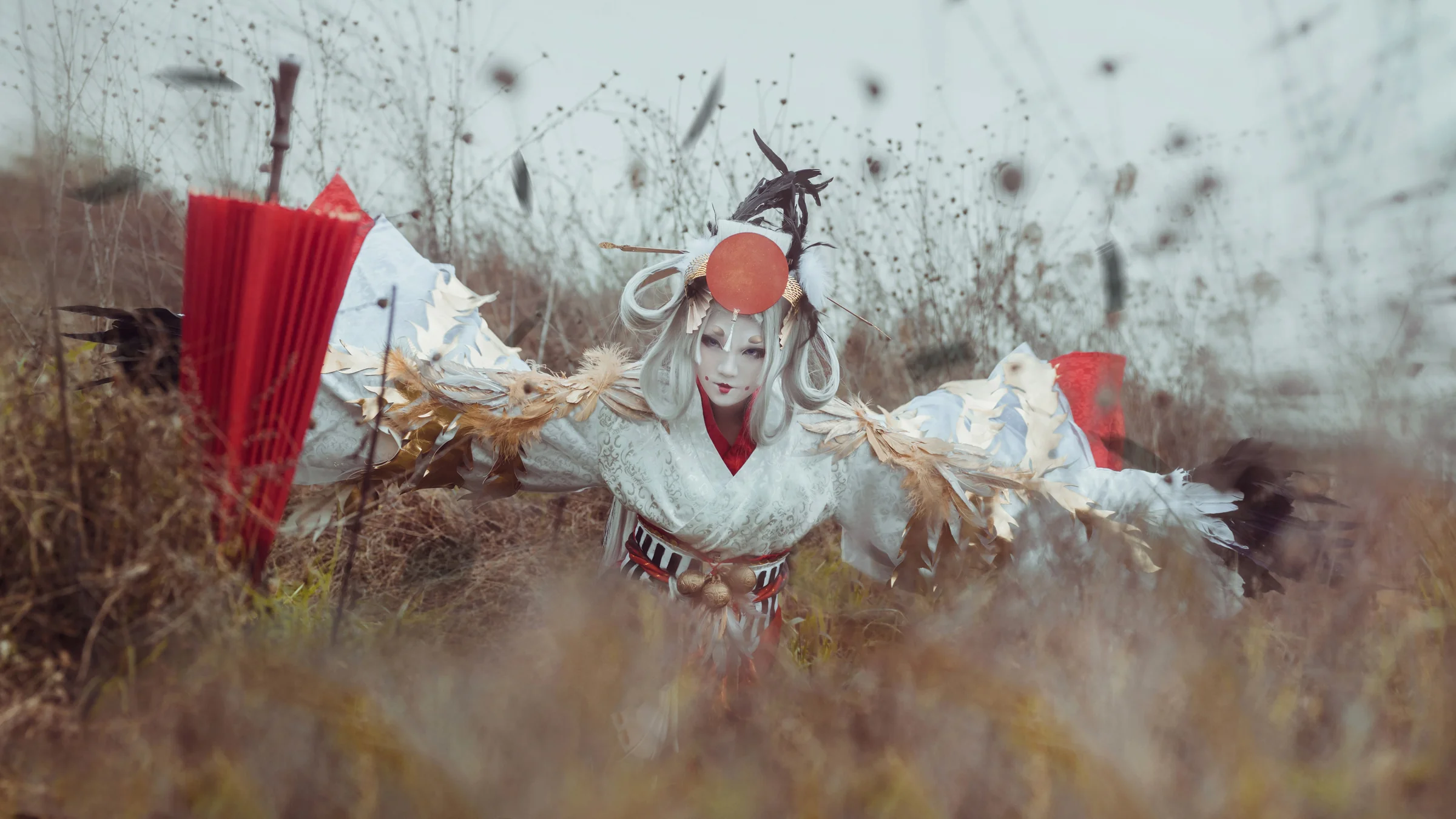 阴阳师手游——姑获鸟·金鸾鹤羽COS写真