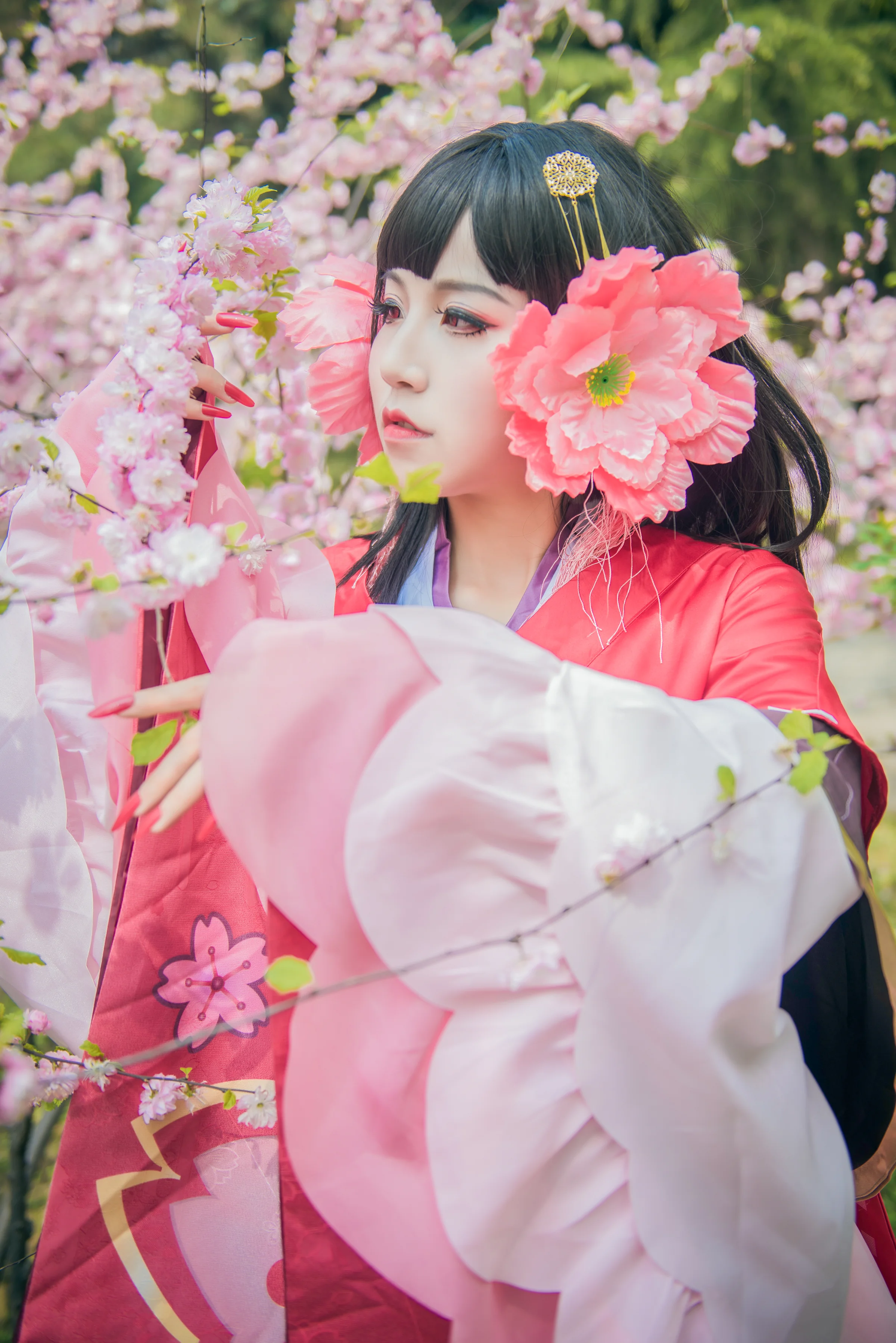 阴阳师樱花妖未觉醒COS写真
