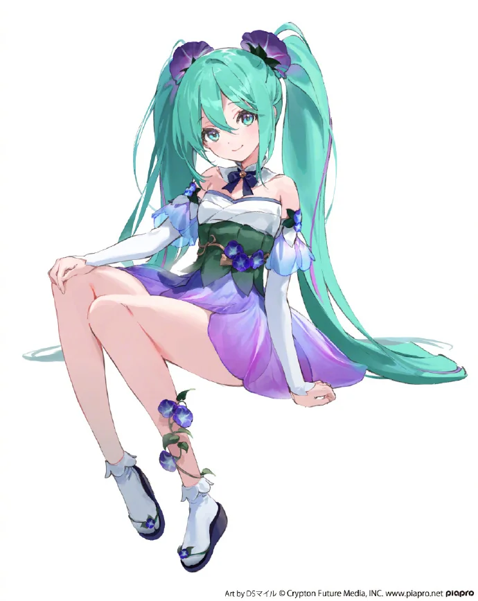 初音ミク「Flower Fairyー朝顔ー」泡面压figure 彩色原型公开｜高清图片集