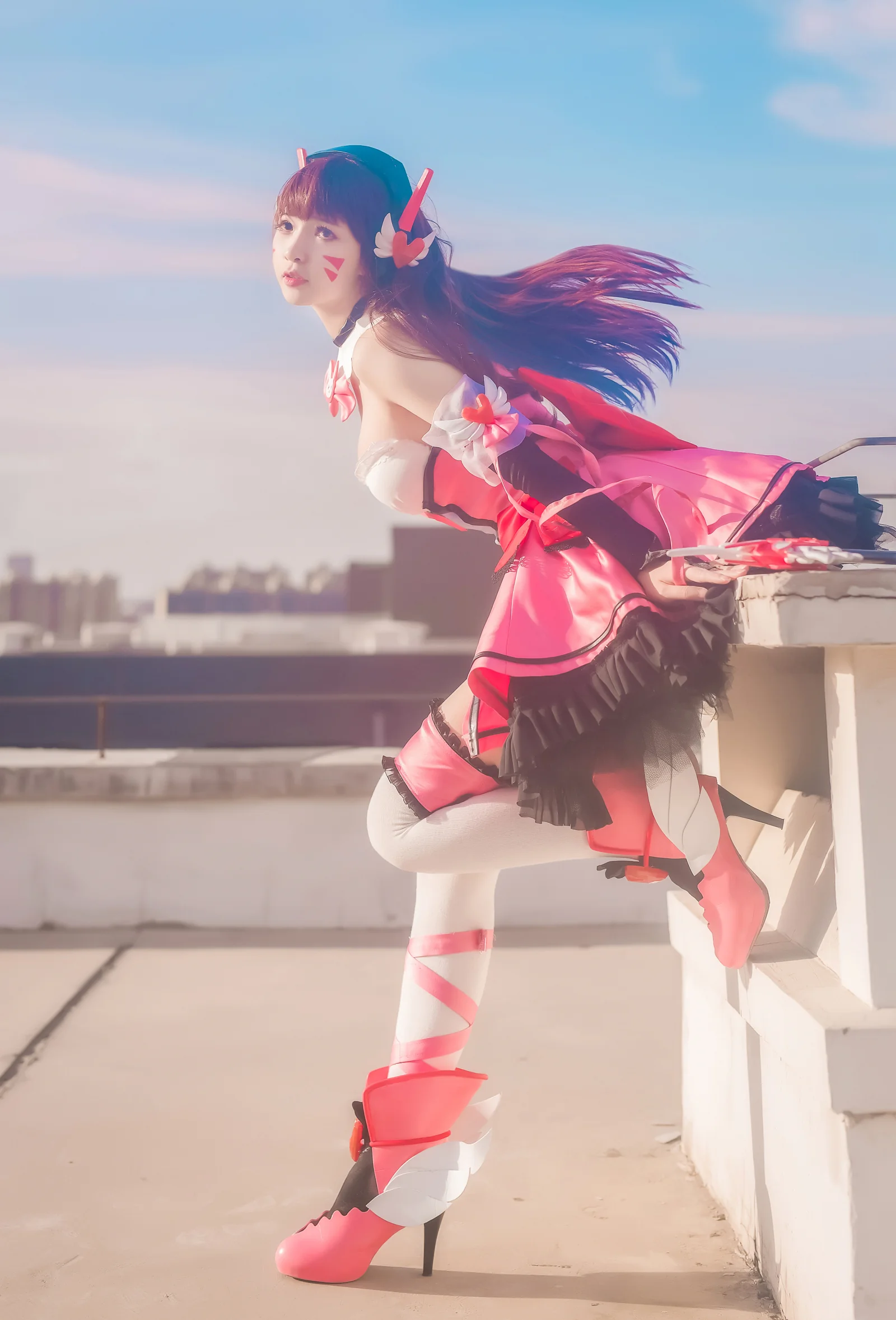 守望先锋 d.va 魔法少女COS写真