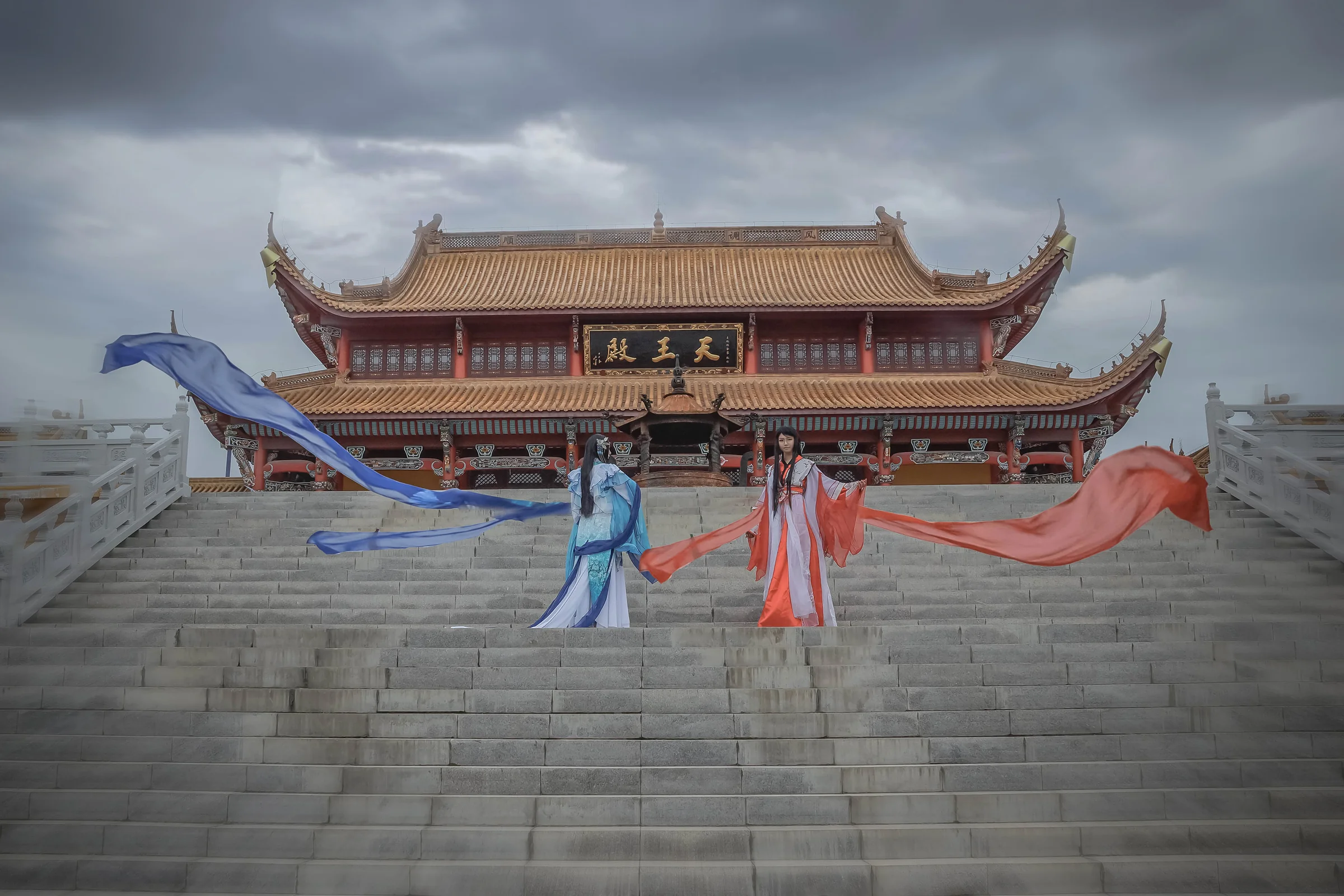 梅花兰花拟人COS写真-溯回