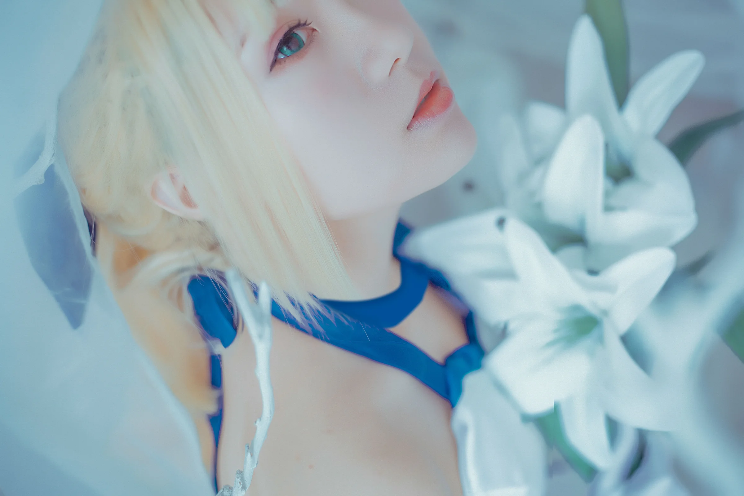 saber lily蓝百合COS写真