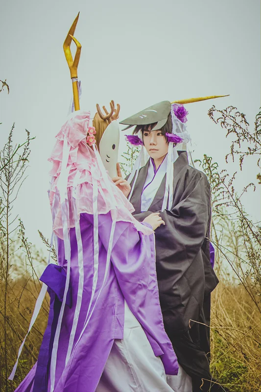 夏目友人帐丰月神/不月神COS写真