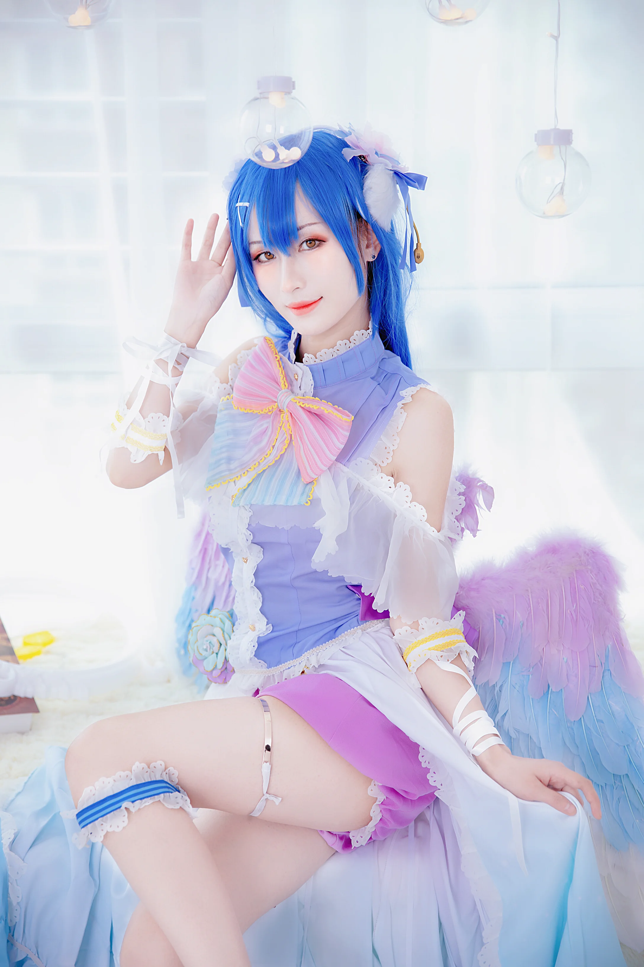 lovelive 田园海未COS写真 白色情人节