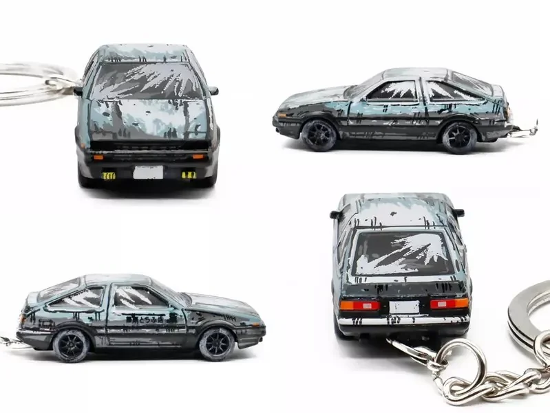 頭文字D《AE86漫畫風格鑰匙圈》附背景裝飾的盒裝版本登場｜高清图片集