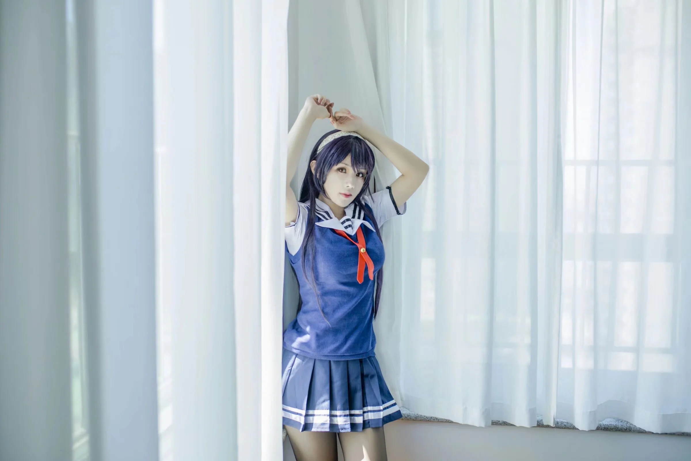 霞之丘诗羽COS写真一路人女主的养成方式