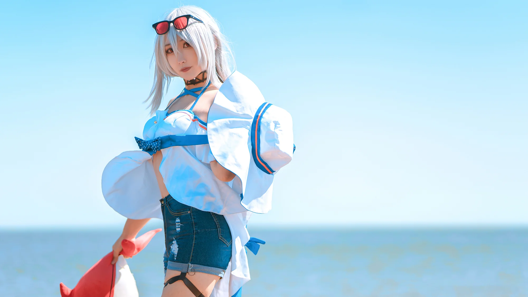 《明日方舟》斯卡蒂 COS写真