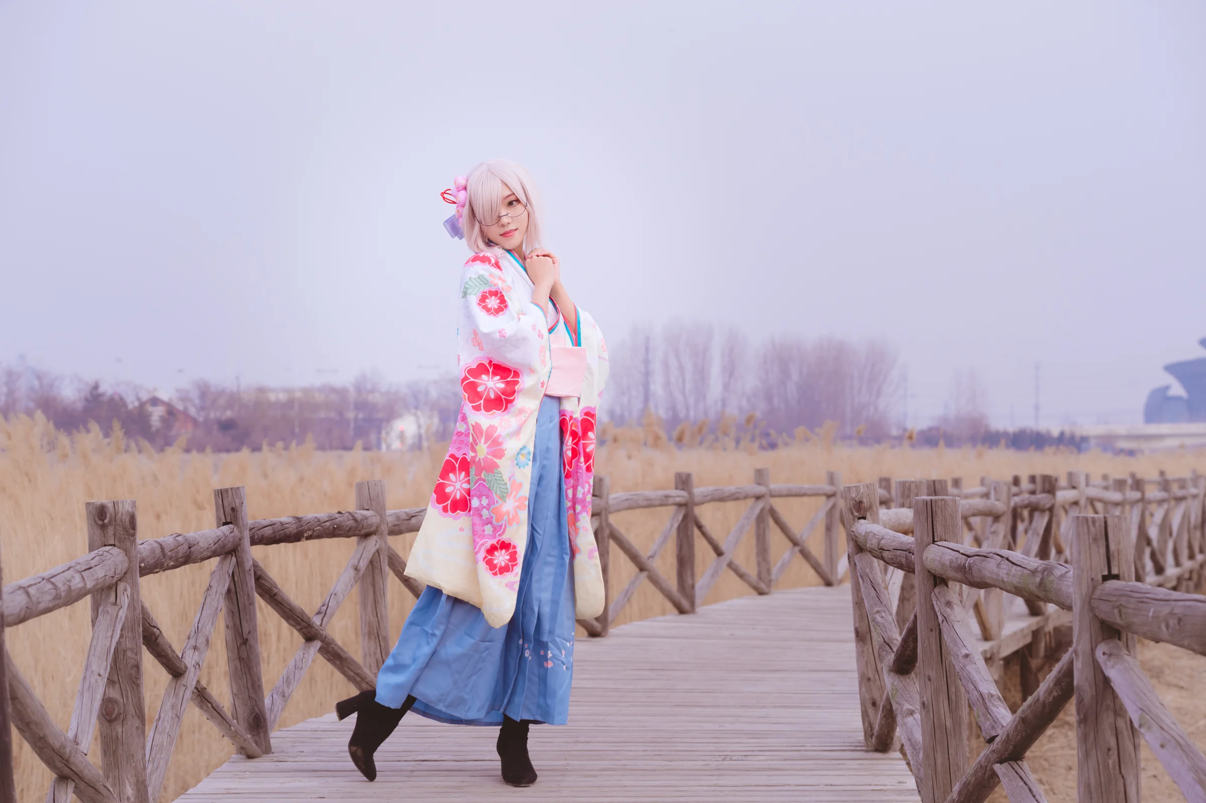 玛修 新年和服COS写真