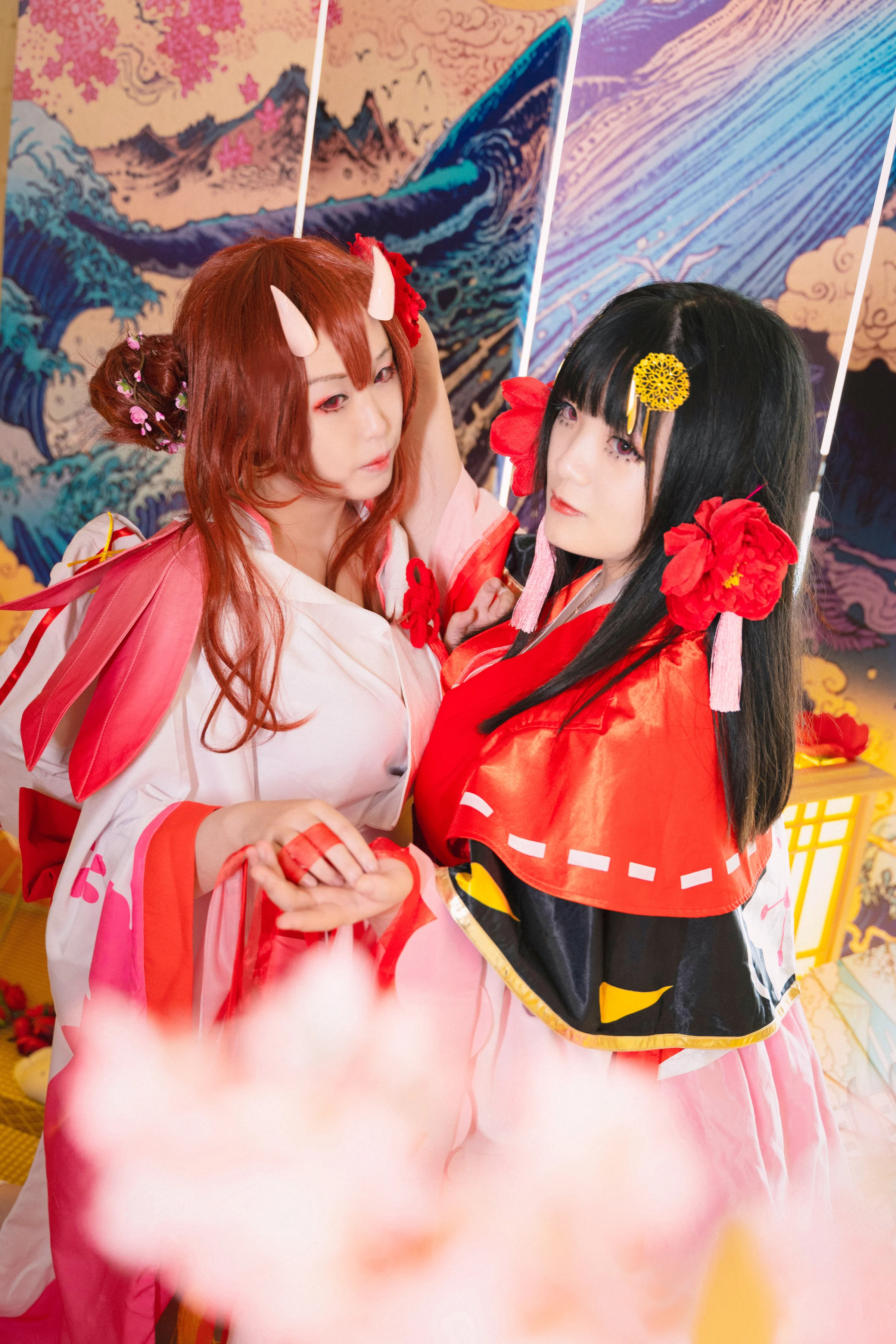 阴阳师 樱花妖桃花妖COS写真