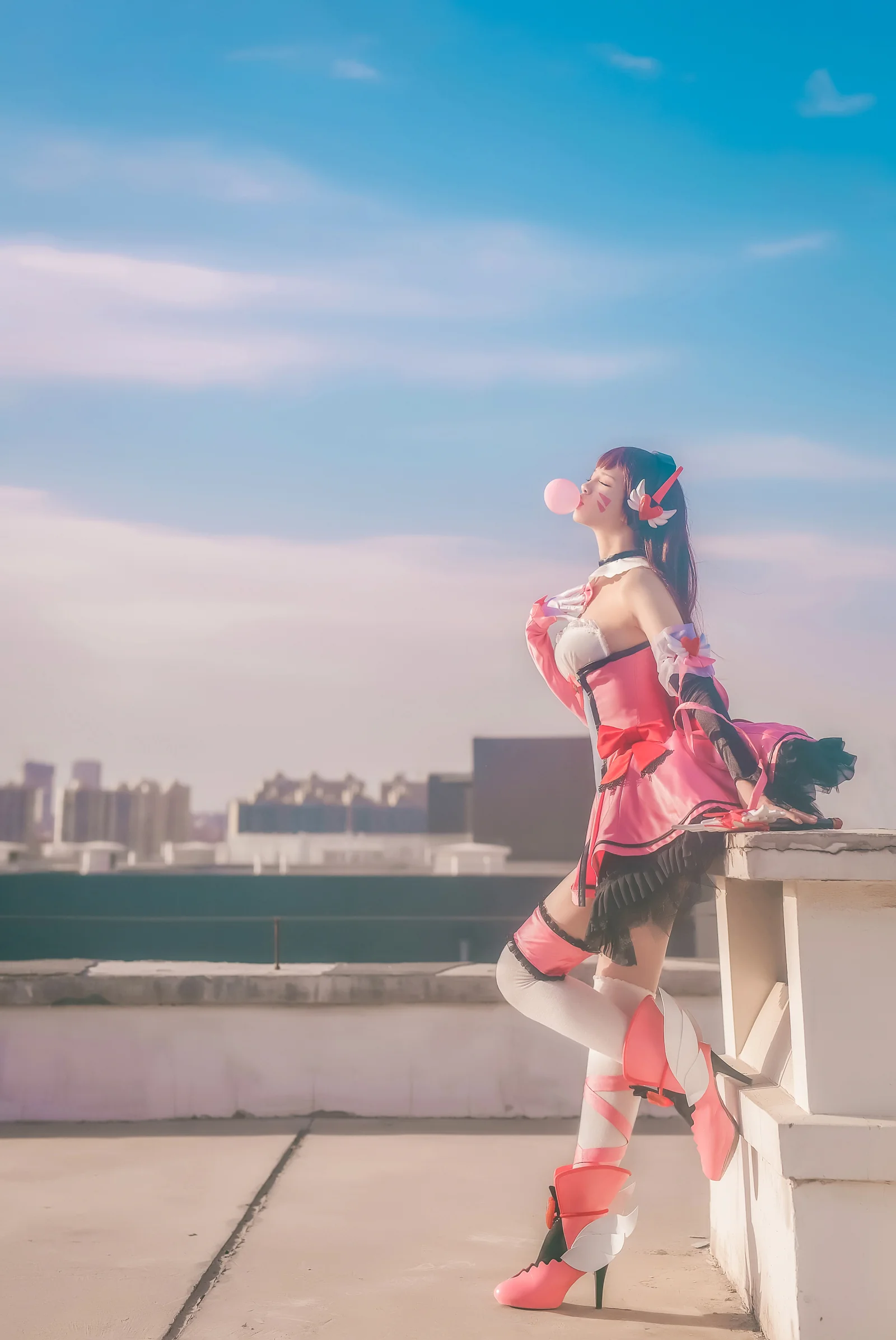 守望先锋 d.va 魔法少女COS写真