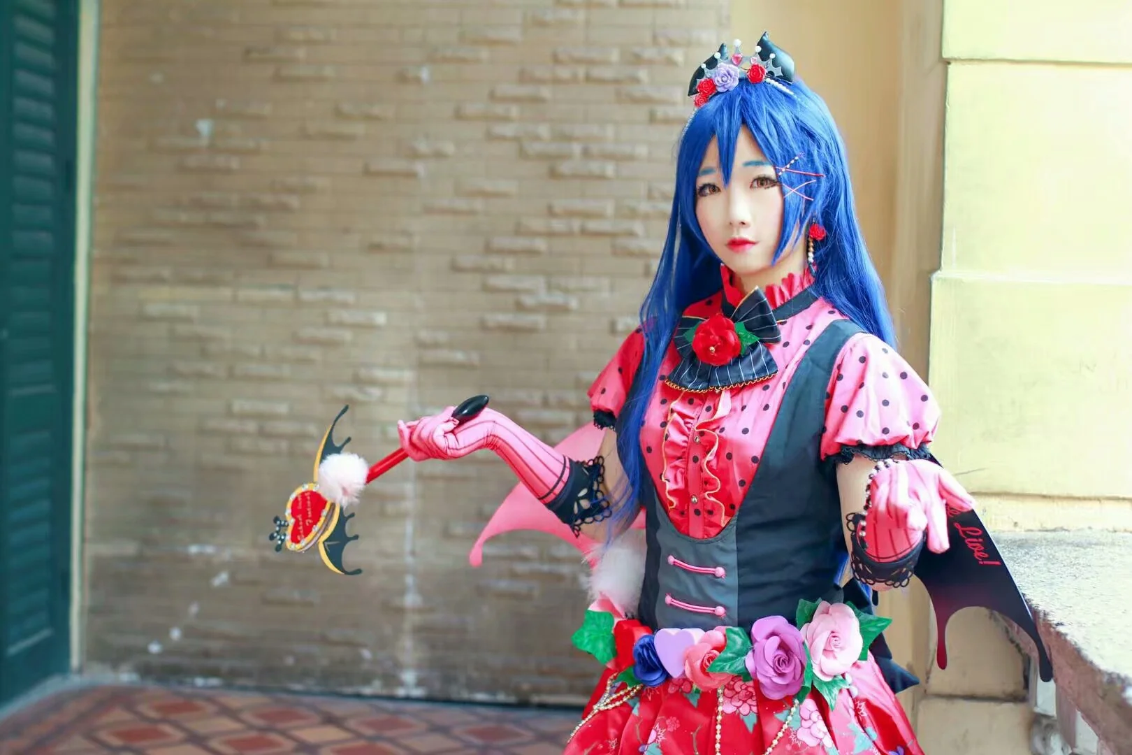 Love Live !园田海未COS写真，小恶魔要来偷走你的心哟