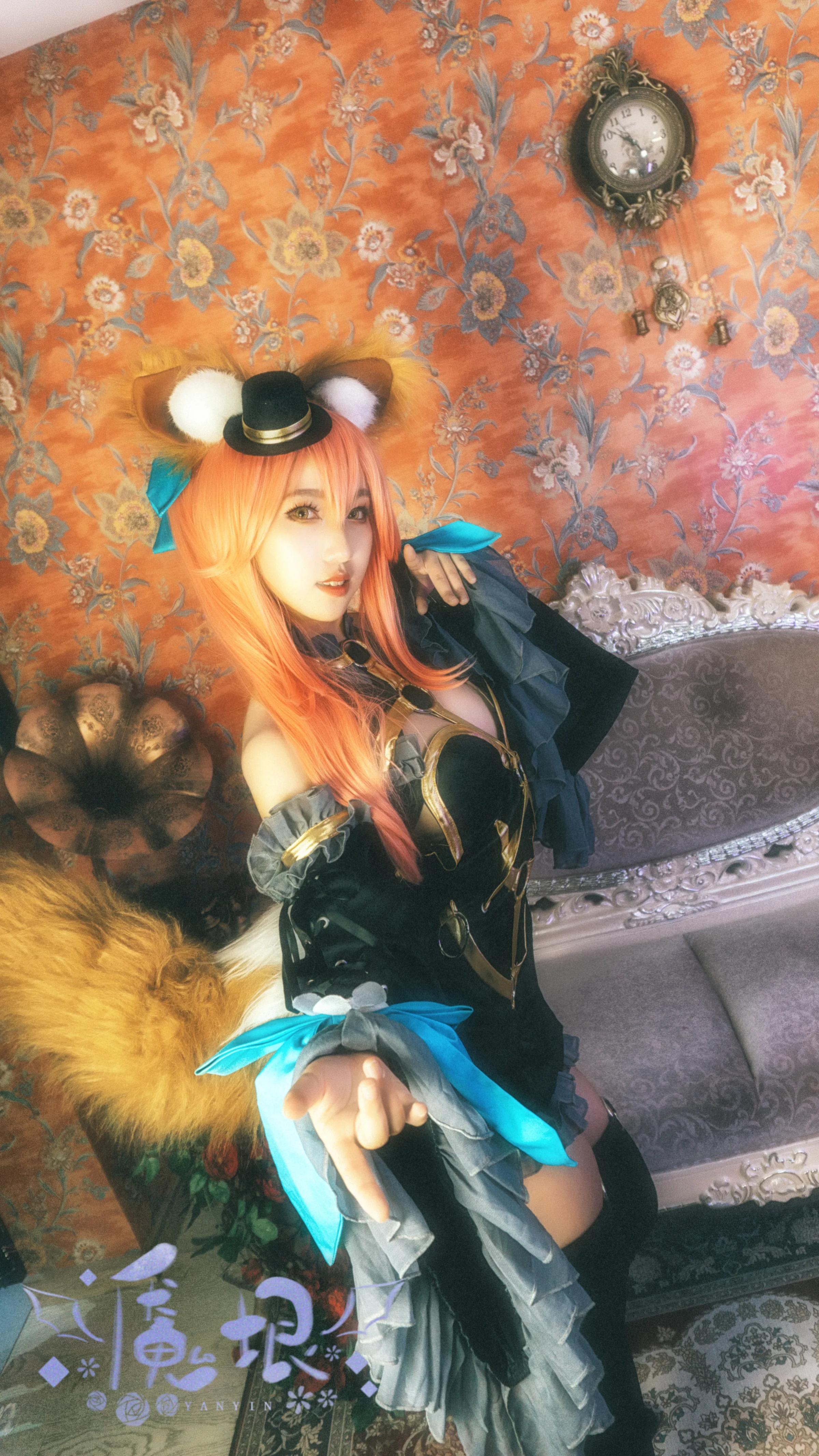 玉藻前漆黑魔术师COS写真