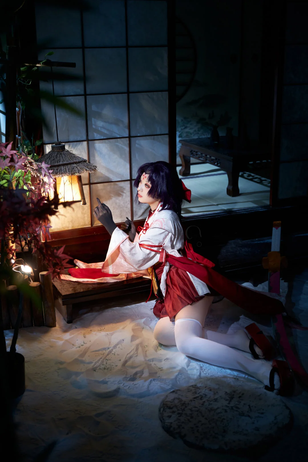 《阴阳师》妖刀姬COS写真