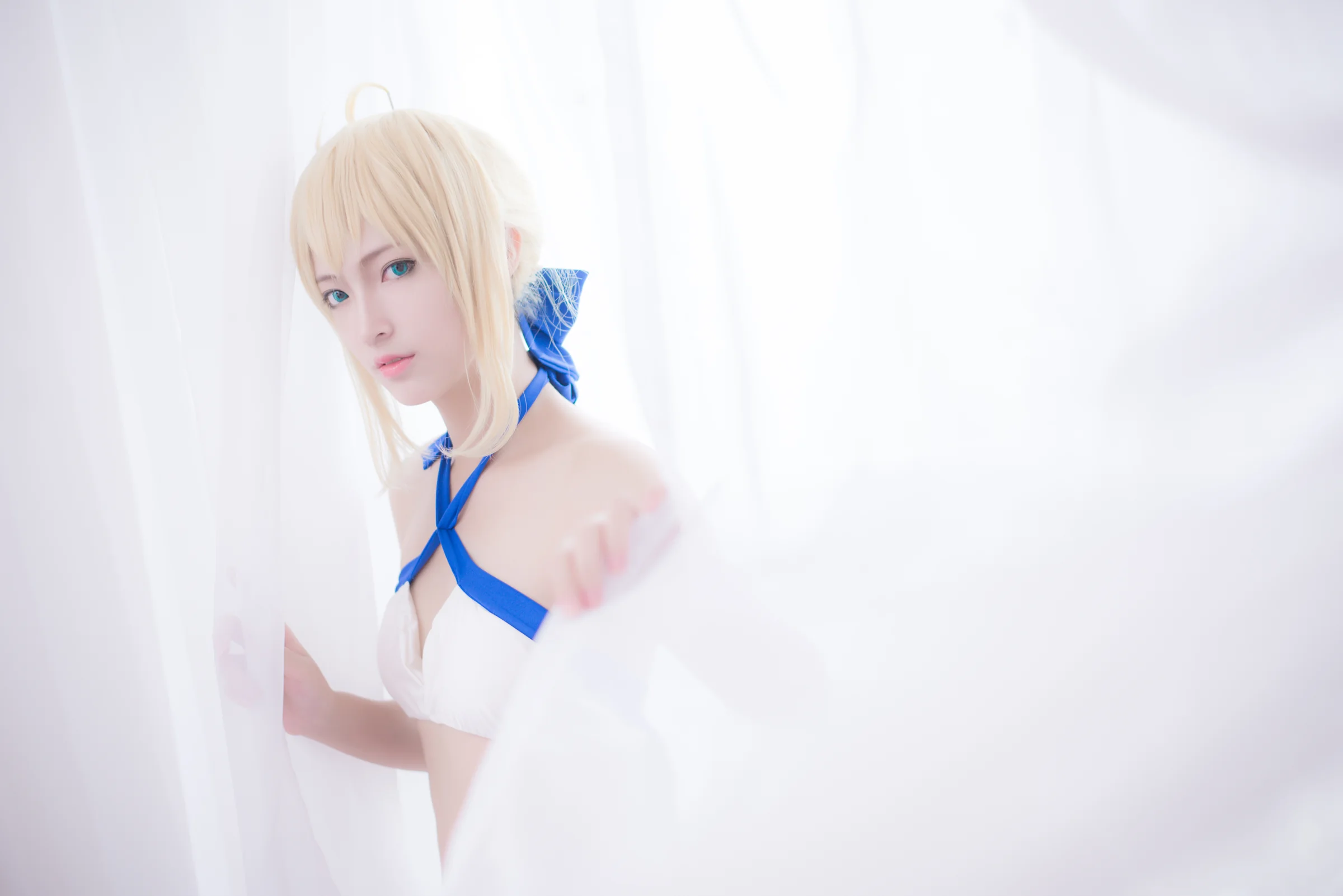 FGO 阿尔托莉亚泳装ver.COS写真