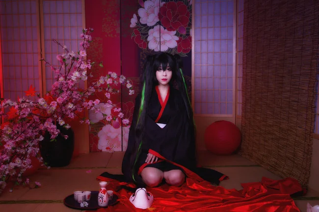 结ンデ开イテ罗刹ト骸 miku COS写真