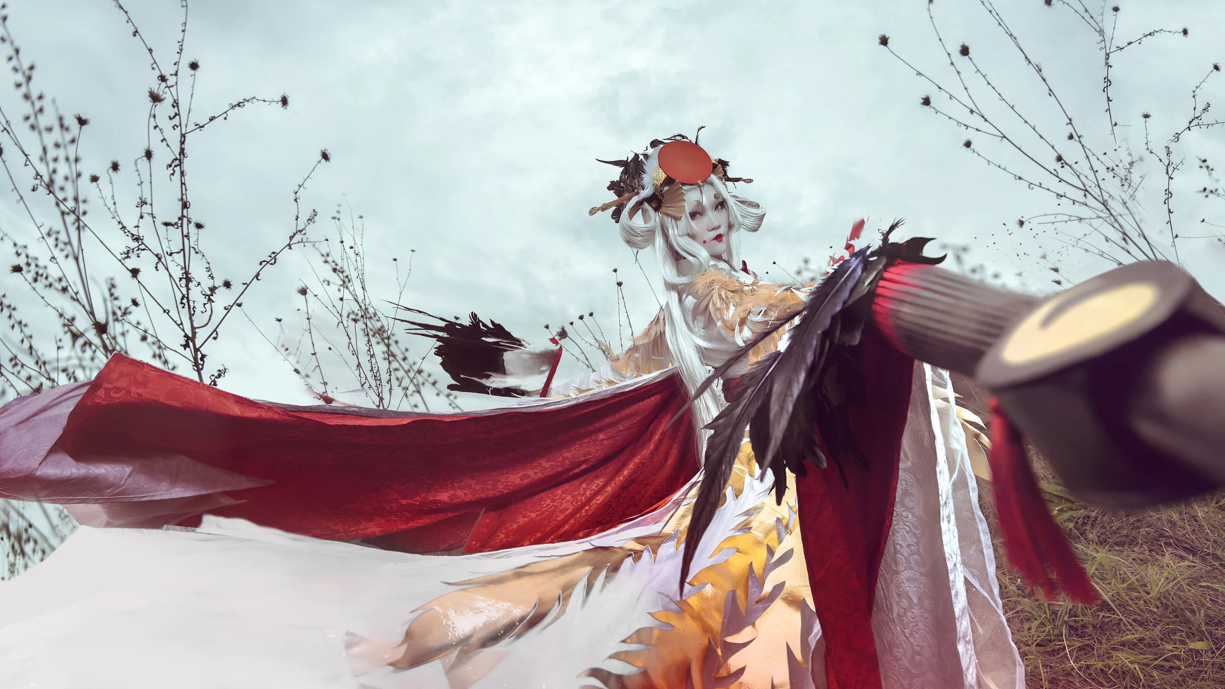 阴阳师手游——姑获鸟·金鸾鹤羽COS写真