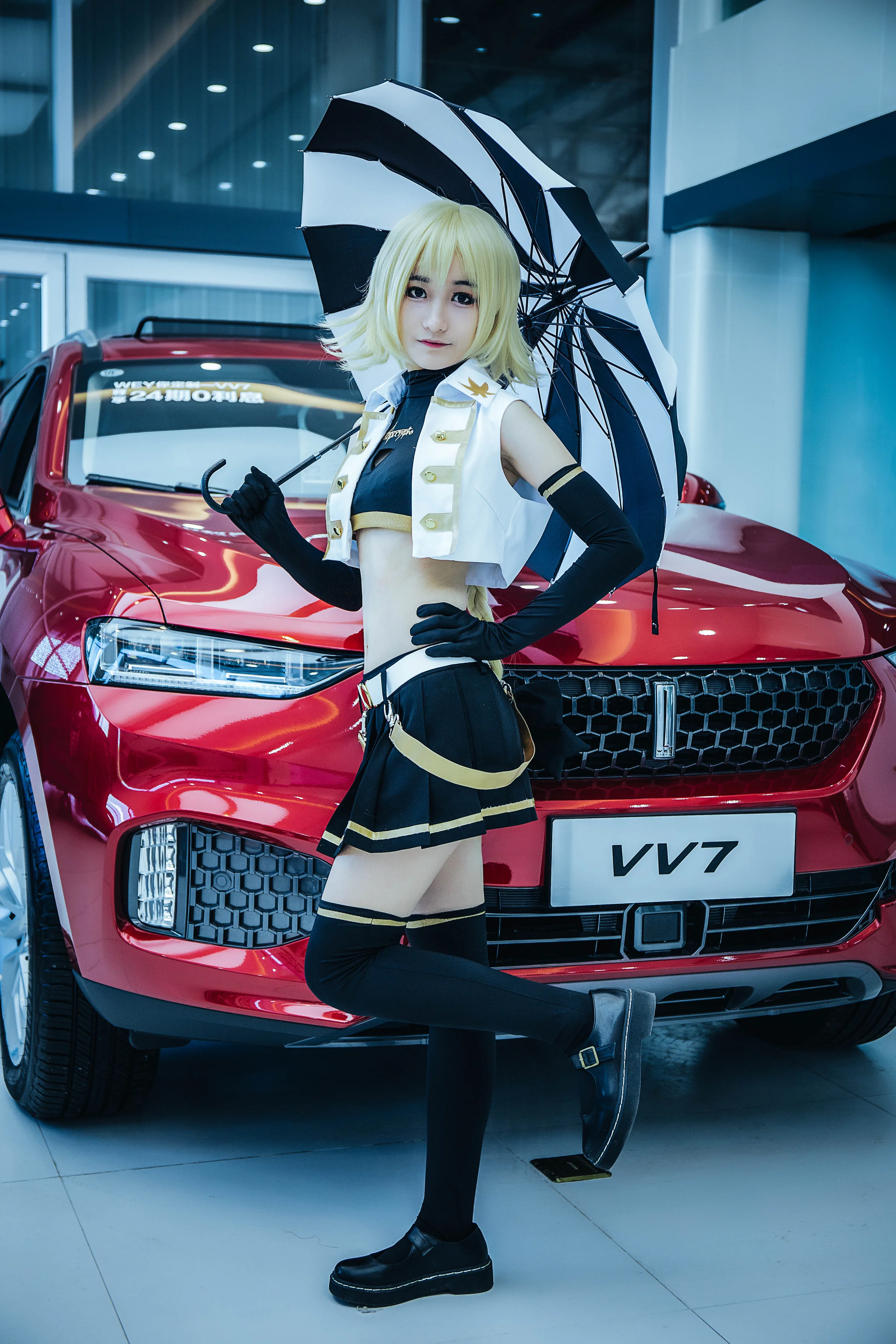 阿福赛车娘COS写真