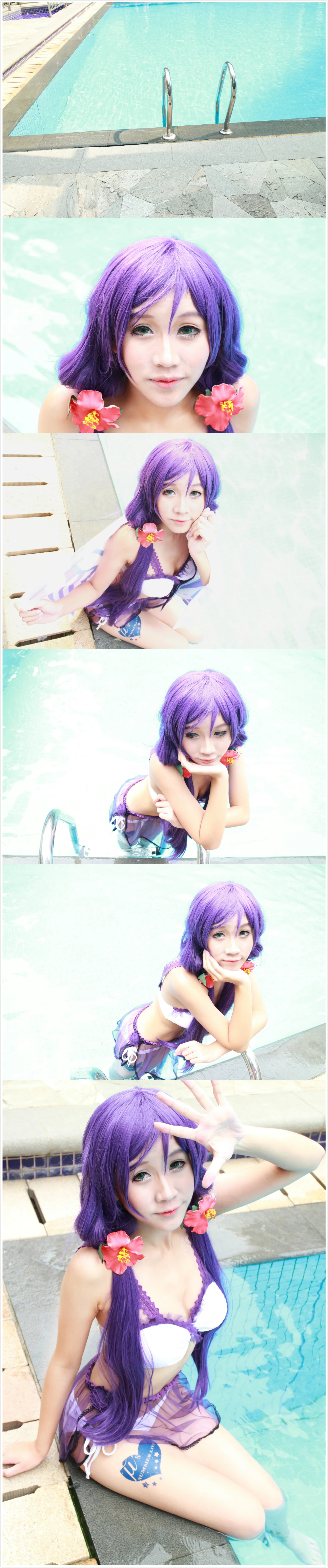 lovelive真夏水着.希妮ver.COS写真