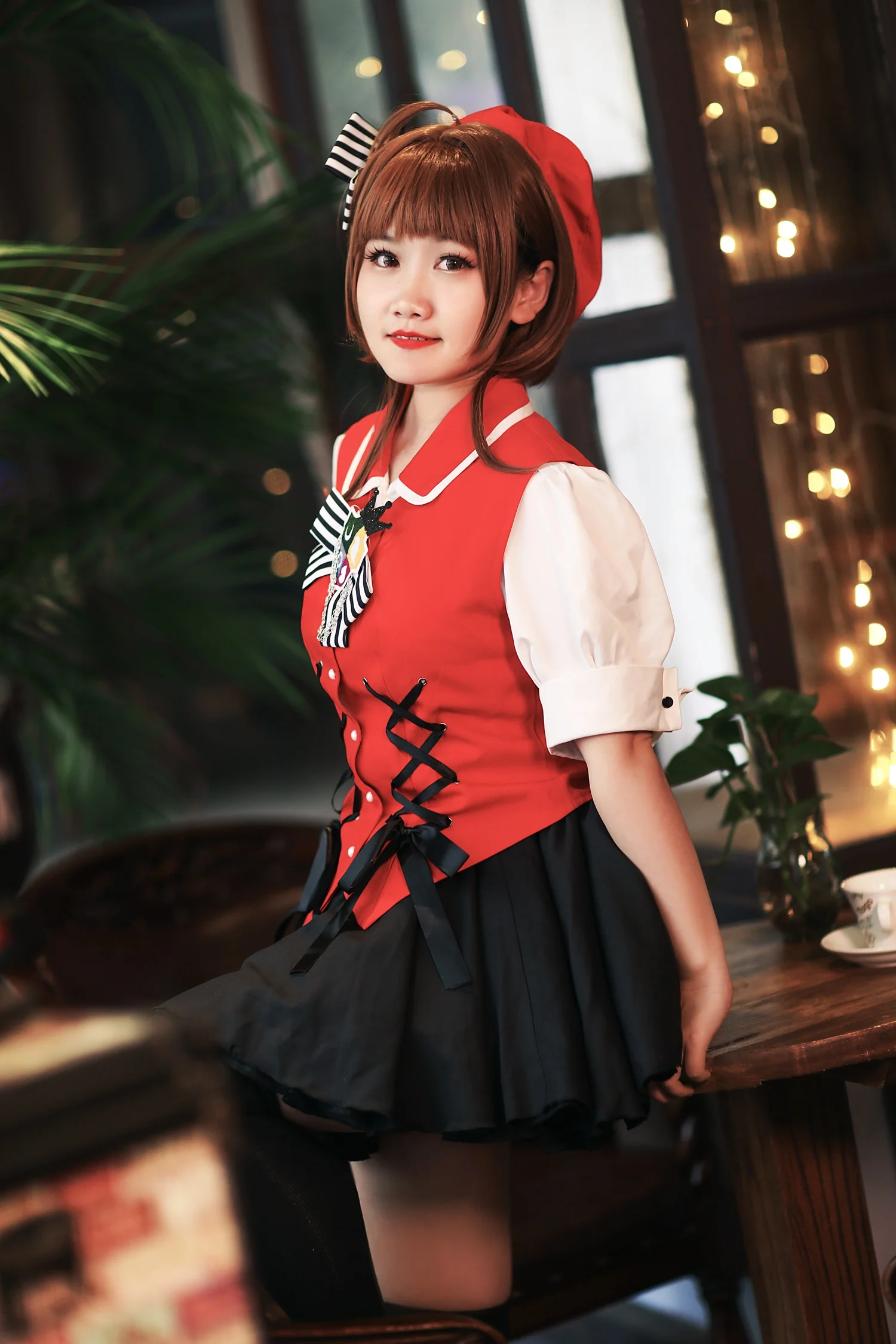 魔卡少女樱 红黑clamp插画樱COS写真