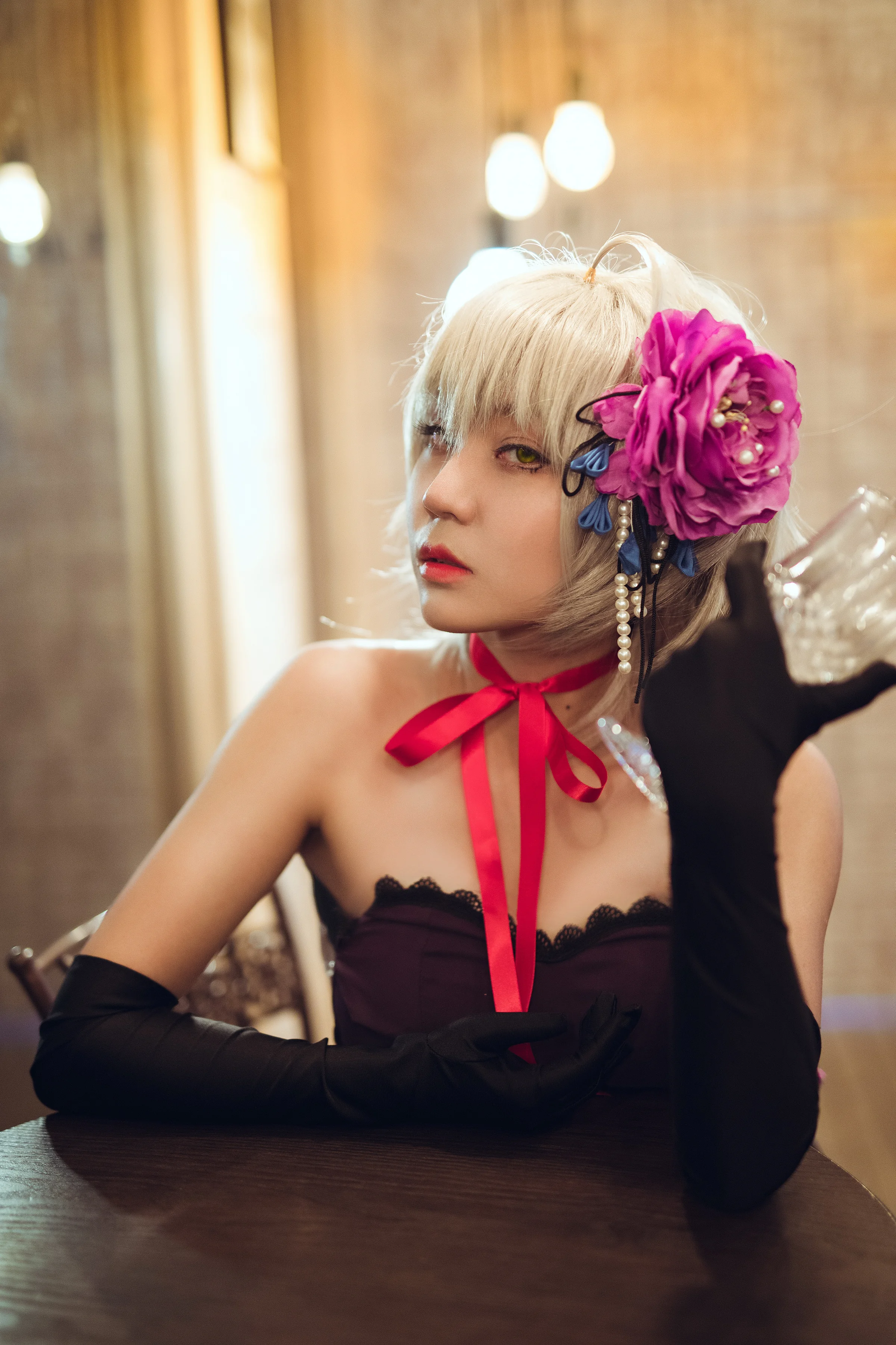 fate/grand order黑贞德礼服COS写真