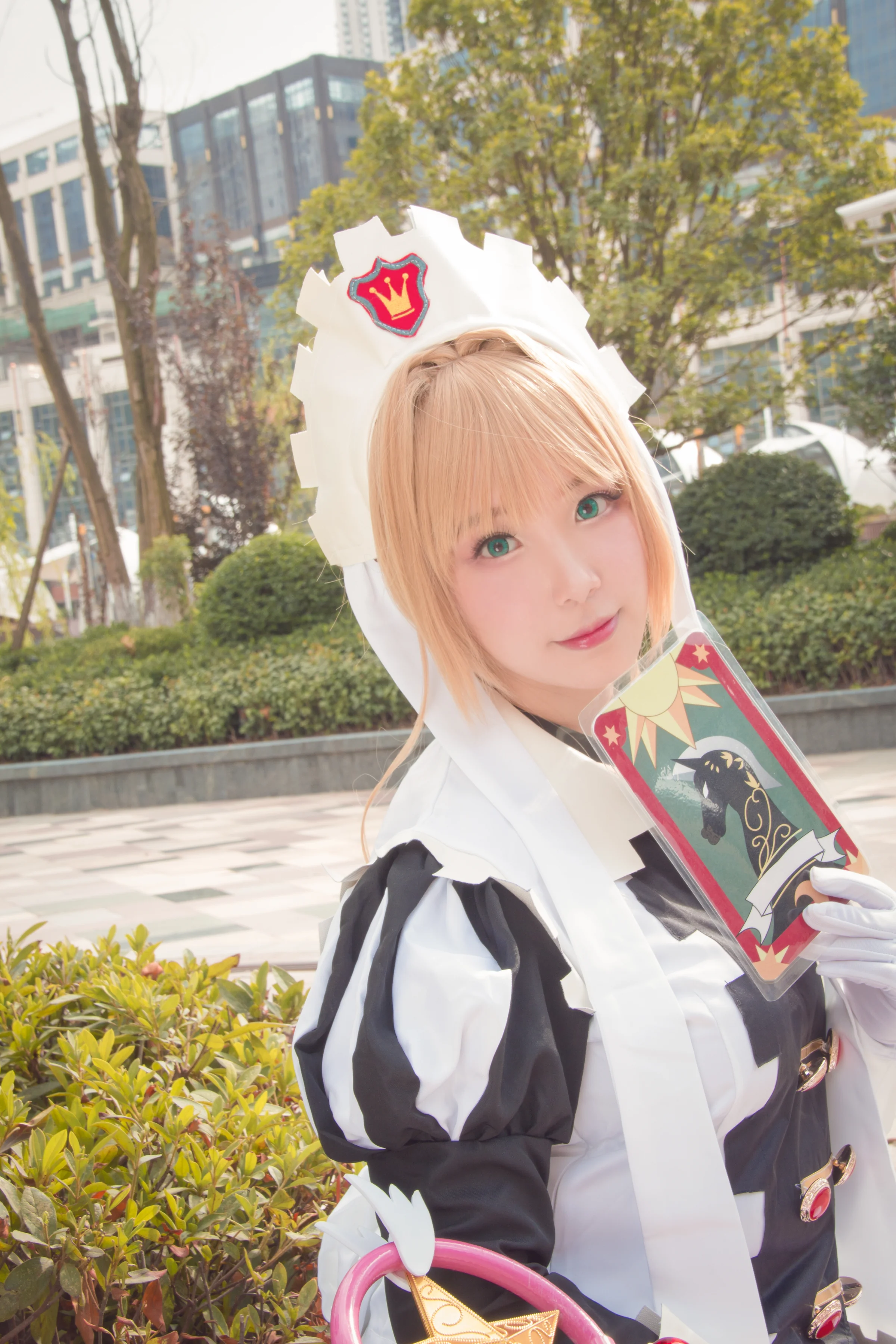 魔卡少女樱-黑白棋COS写真