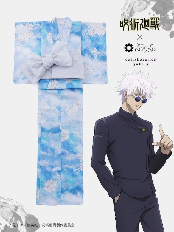 动画《咒术回战》与和服品牌ふりふ合作浴衣发售｜高清图片集