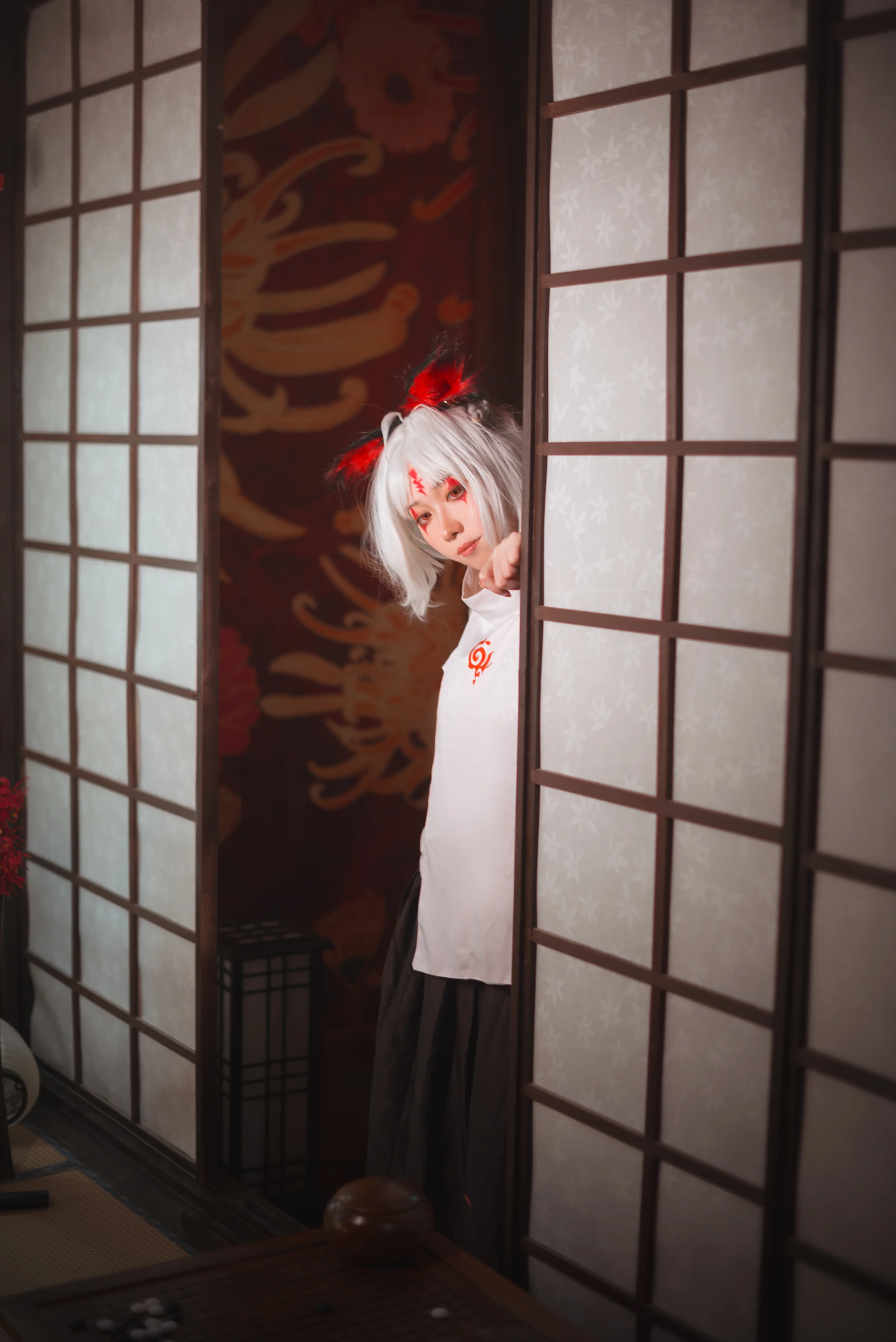《阴阳师》白藏主COS写真