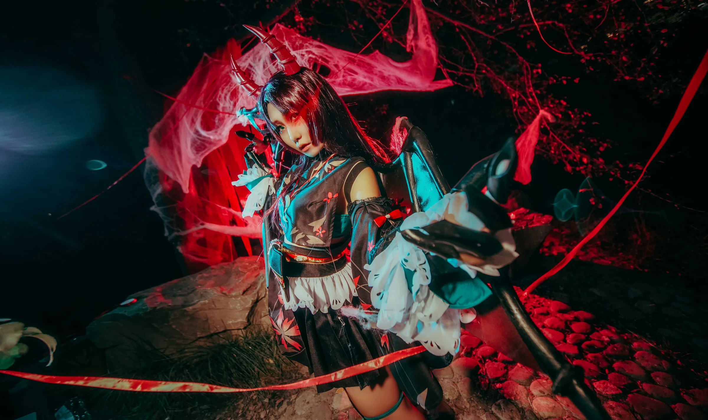 阴阳师吸血姬紫裘碧染COS写真