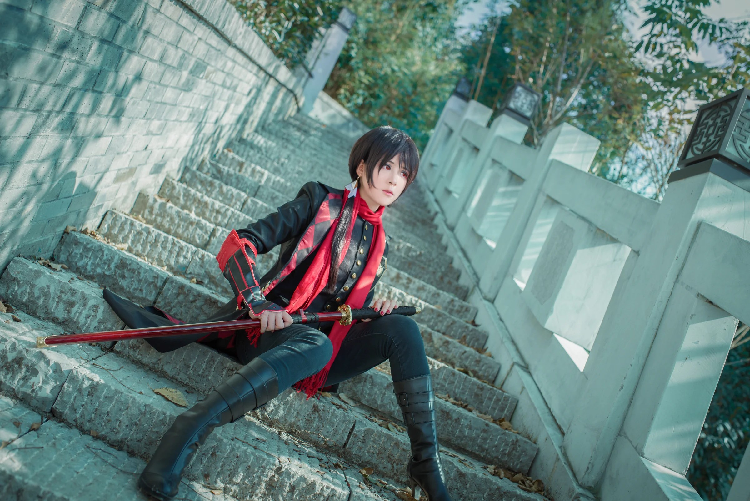 刀剑乱舞加州清光COS写真