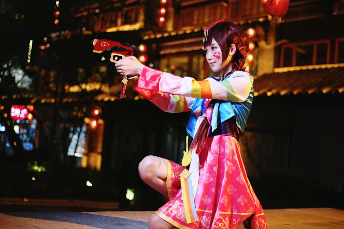 守望先锋旧正dva COS写真