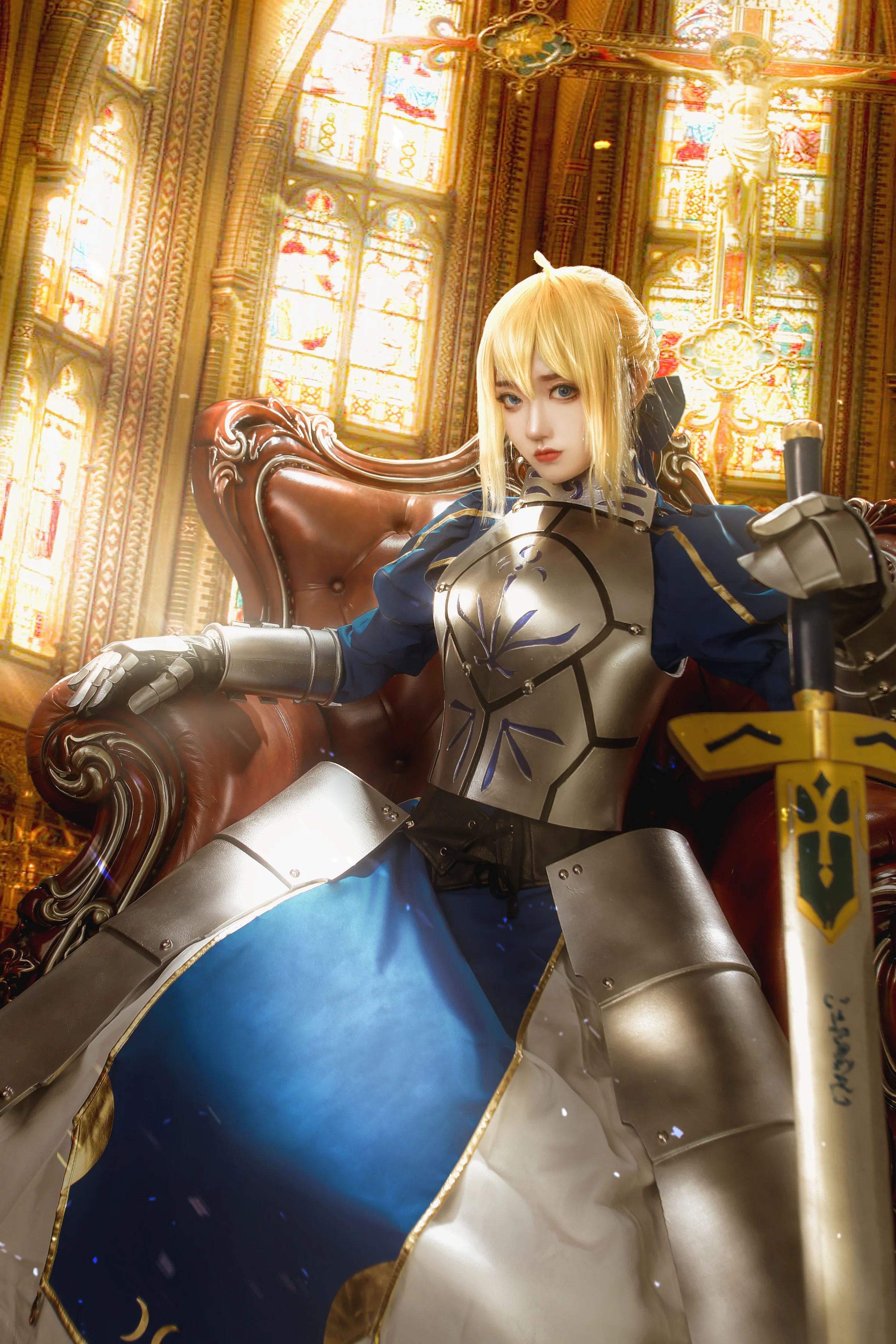 fate 吾王 saber COS写真