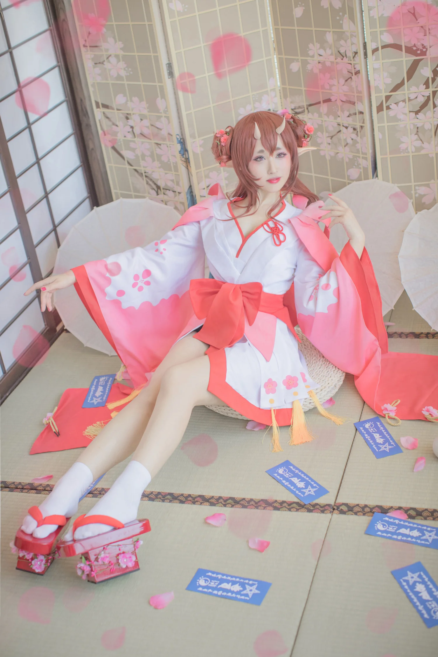 阴阳师手游 桃花妖COS写真