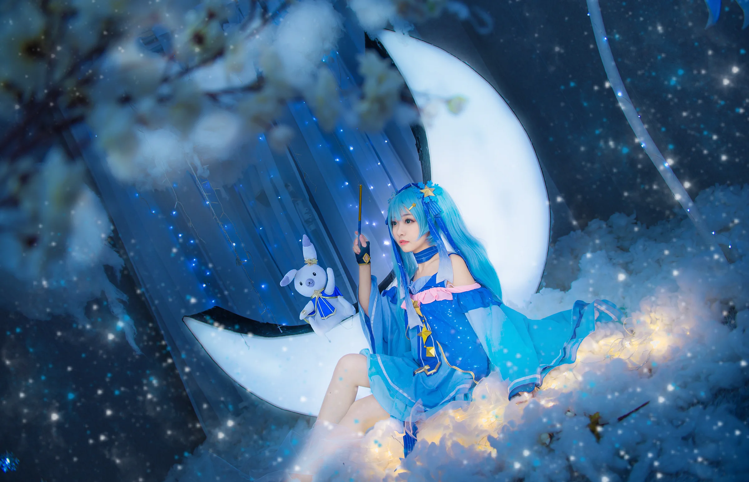 Miku星与雪的公主COS写真