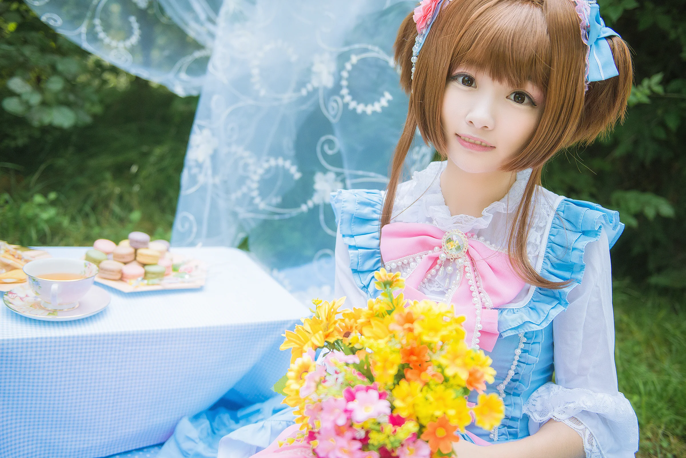 魔卡少女樱 小樱下午茶COS写真
