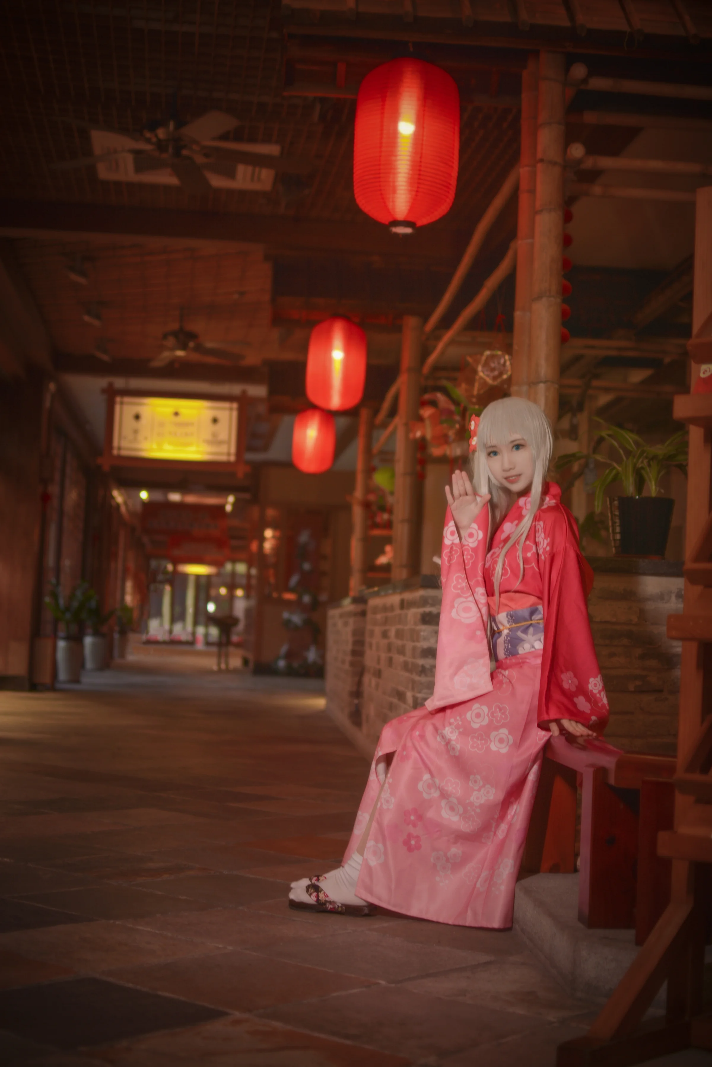和泉纱雾COS写真 和服尽显温柔