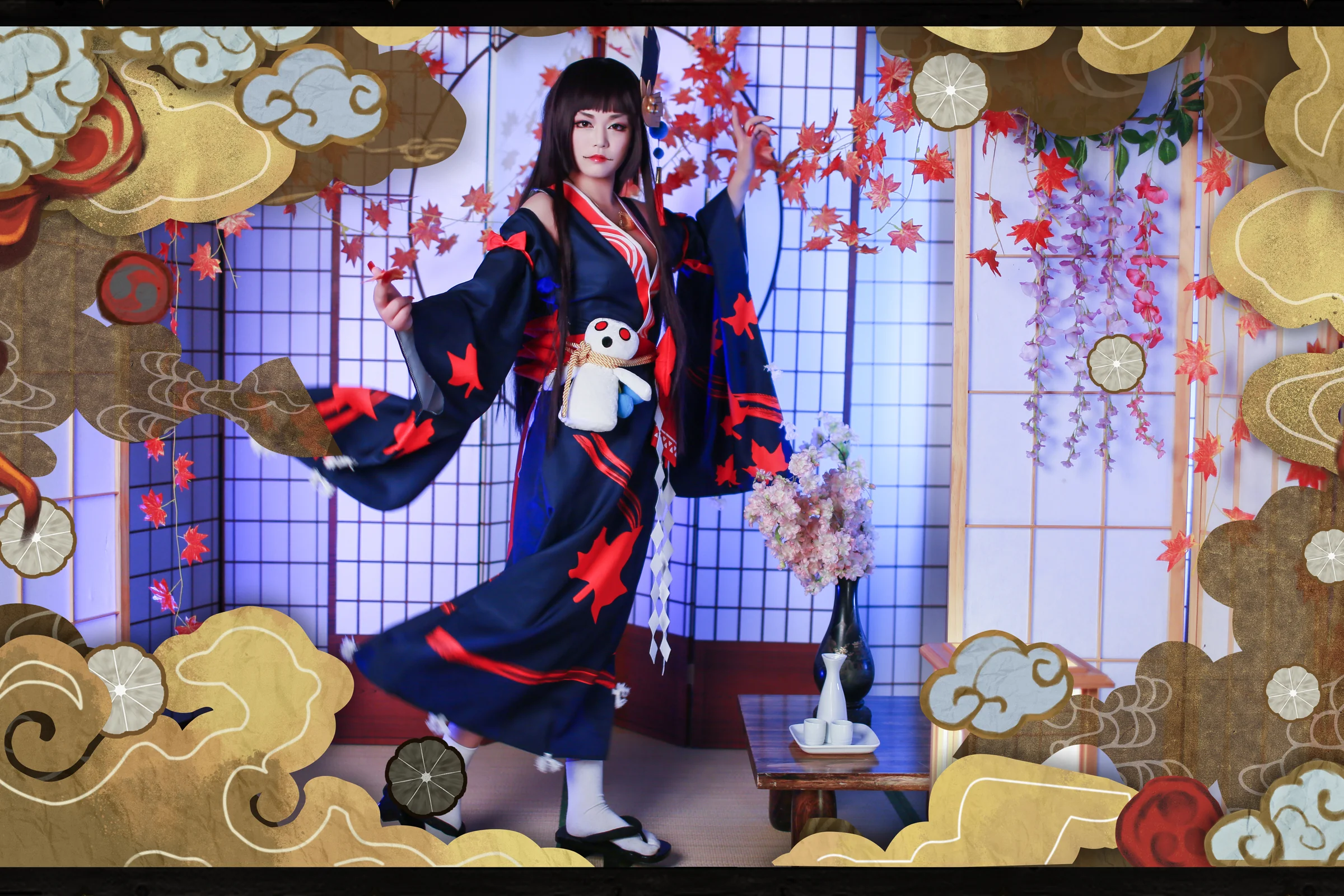 鬼女红叶COS写真，希望大家喜欢
