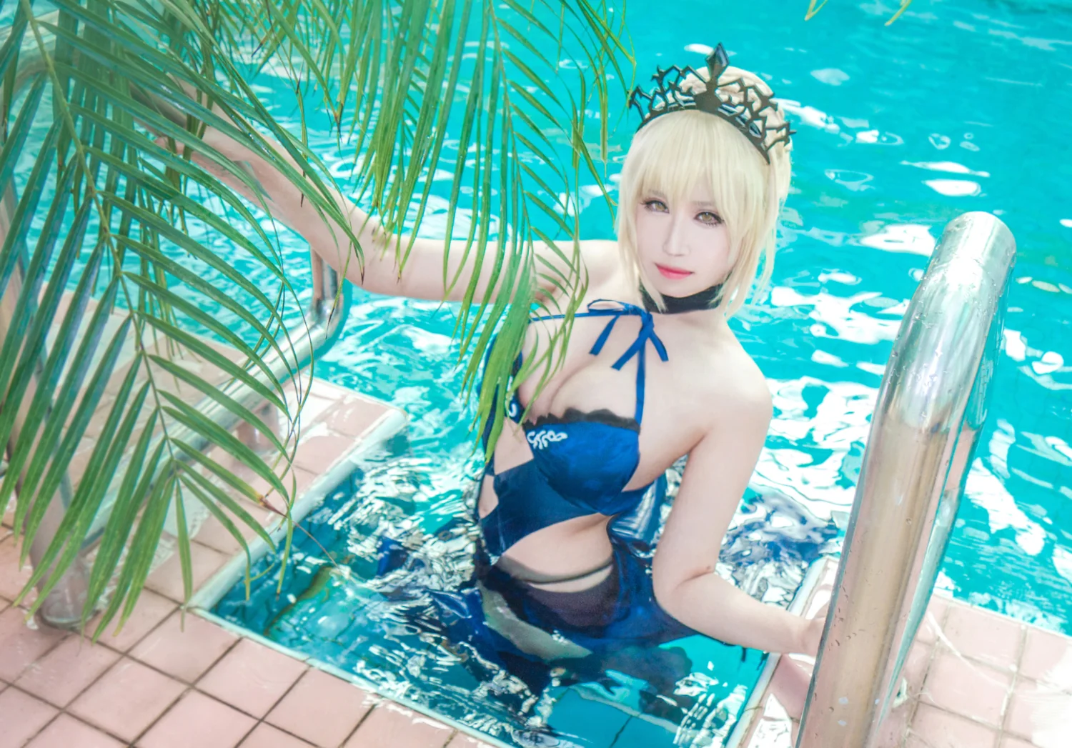 Fate/GrandOrder 黑saber COS写真