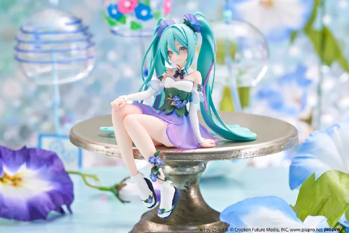 初音ミク「Flower Fairyー朝顔ー」泡面压figure 彩色原型公开｜高清图片集