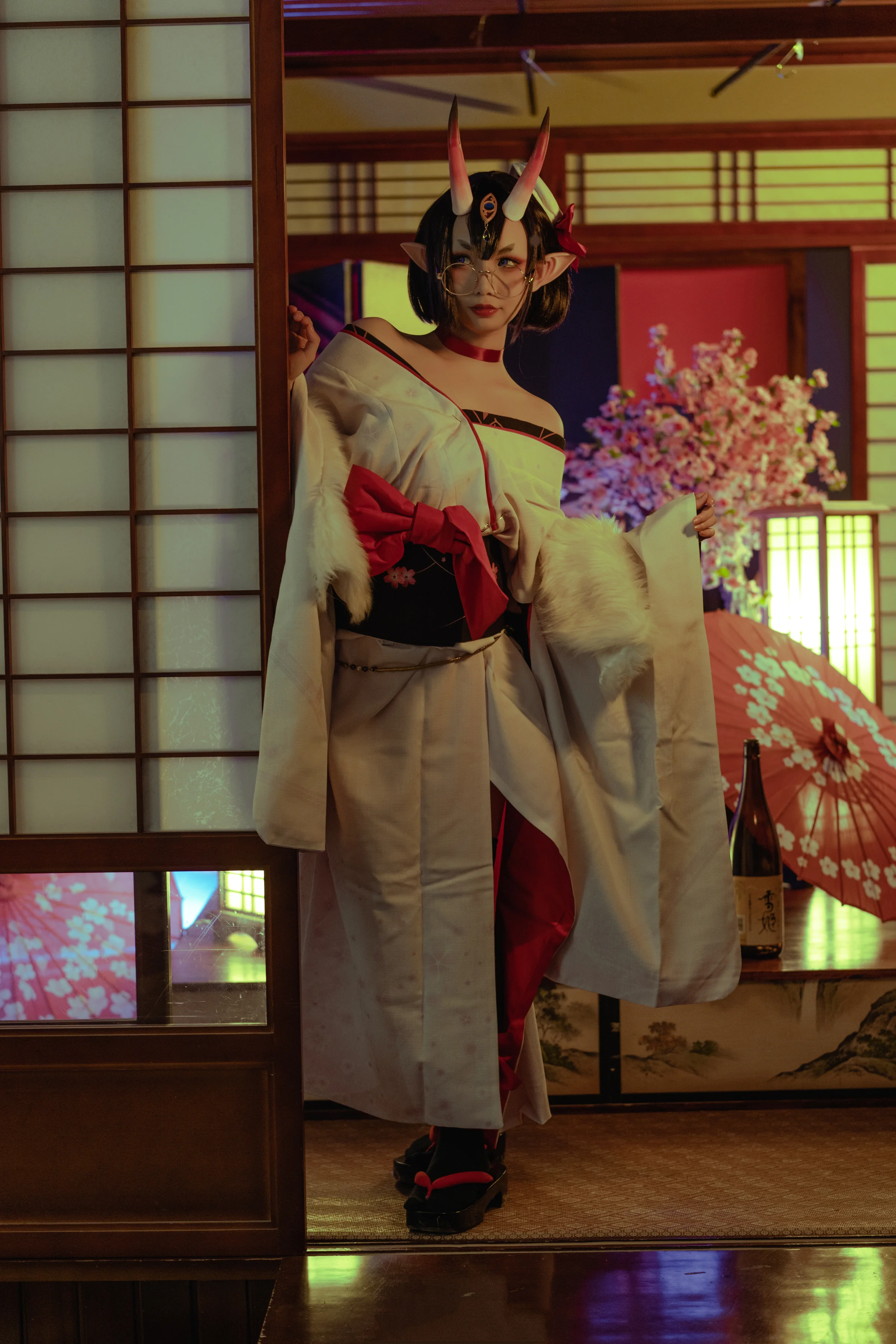Fgo酒吞童子，冬祭礼装COS写真