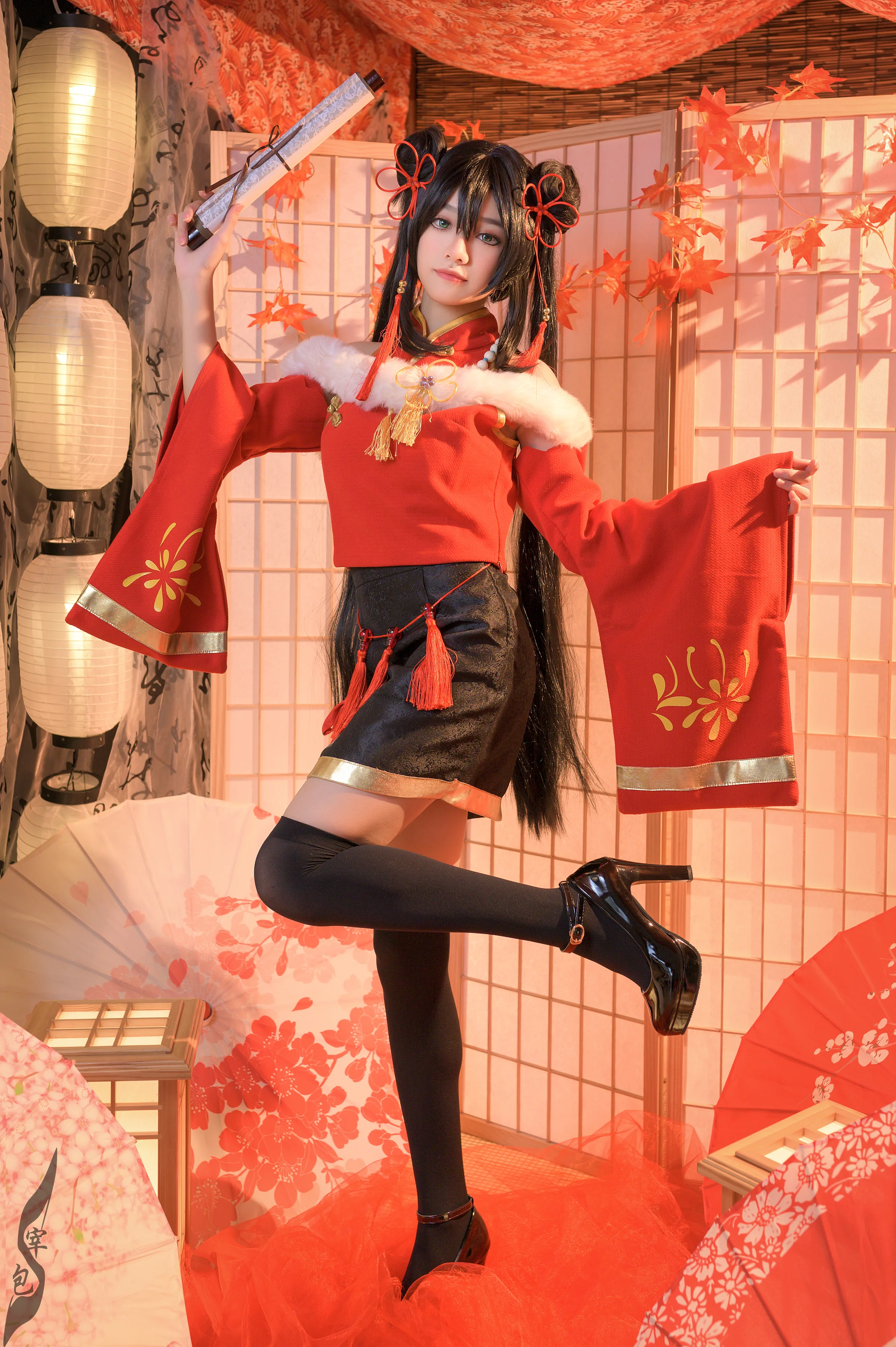 王者荣耀孙尚香新年同人COS写真