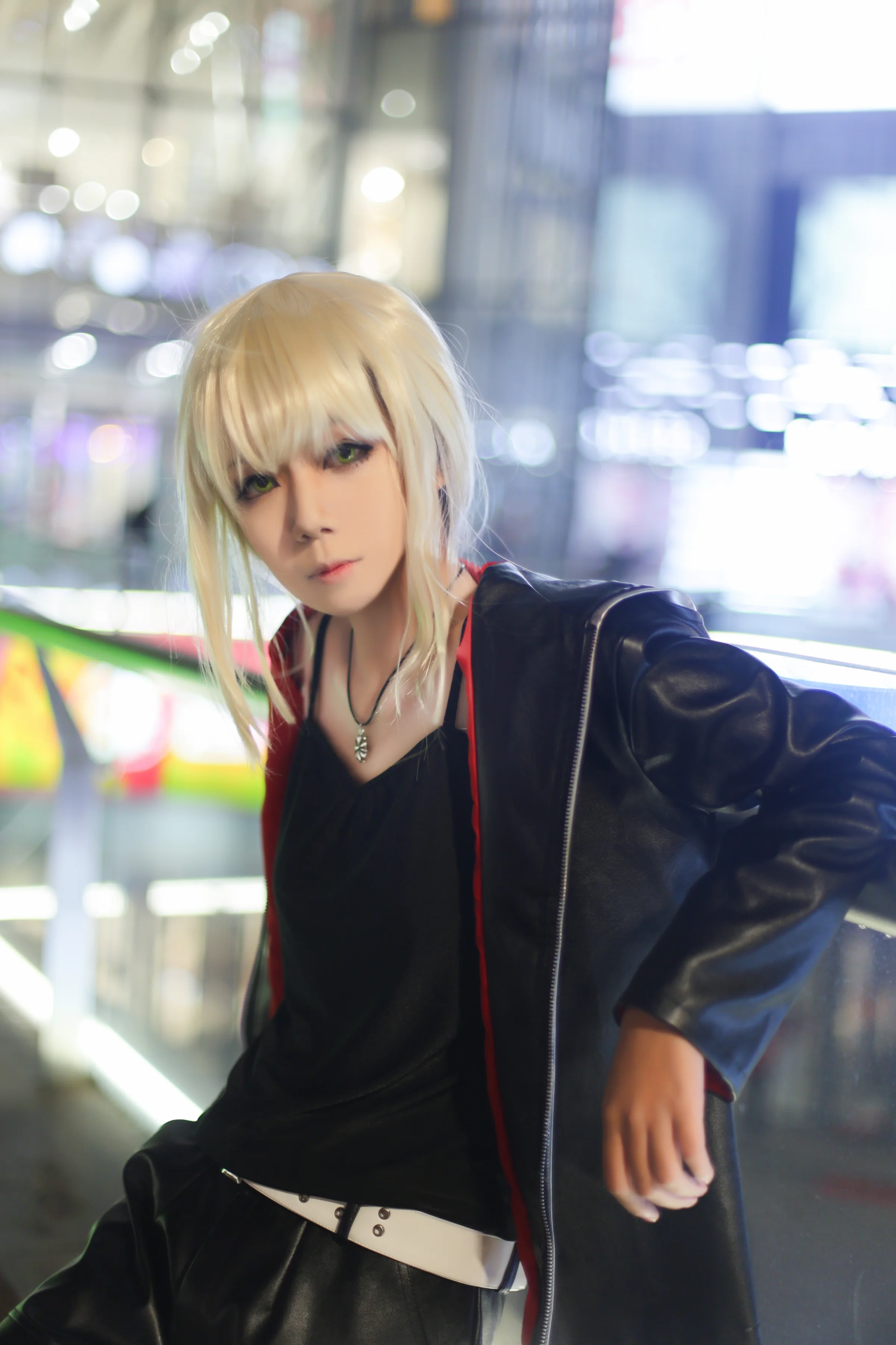 fgo 新宿黑saber COS写真